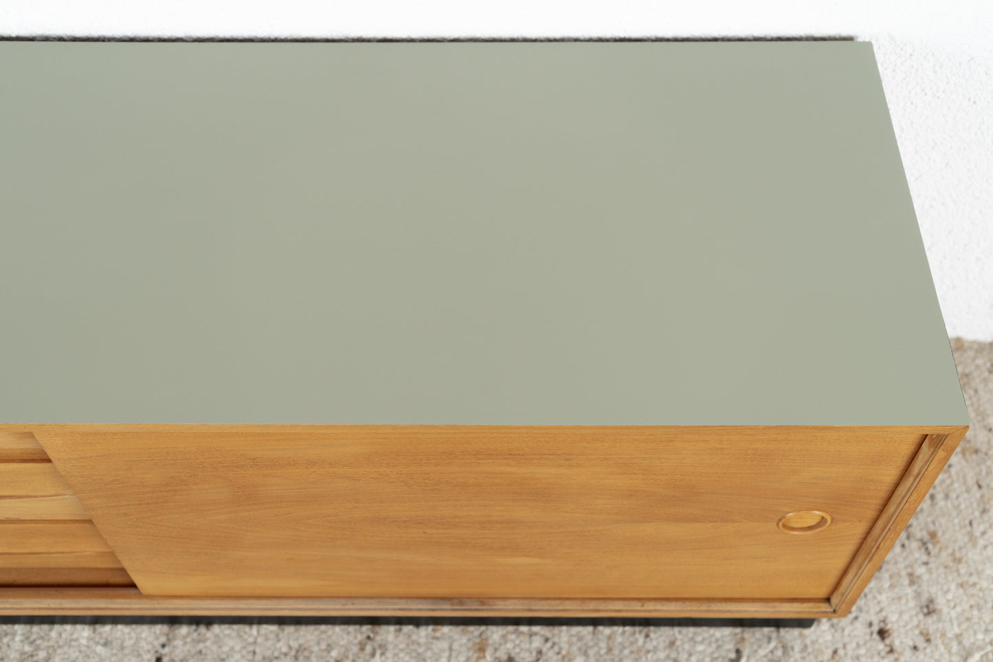 Vintage Lothar Wegner Sideboard Lowboard Schubladen Holz Nuss Mid Century