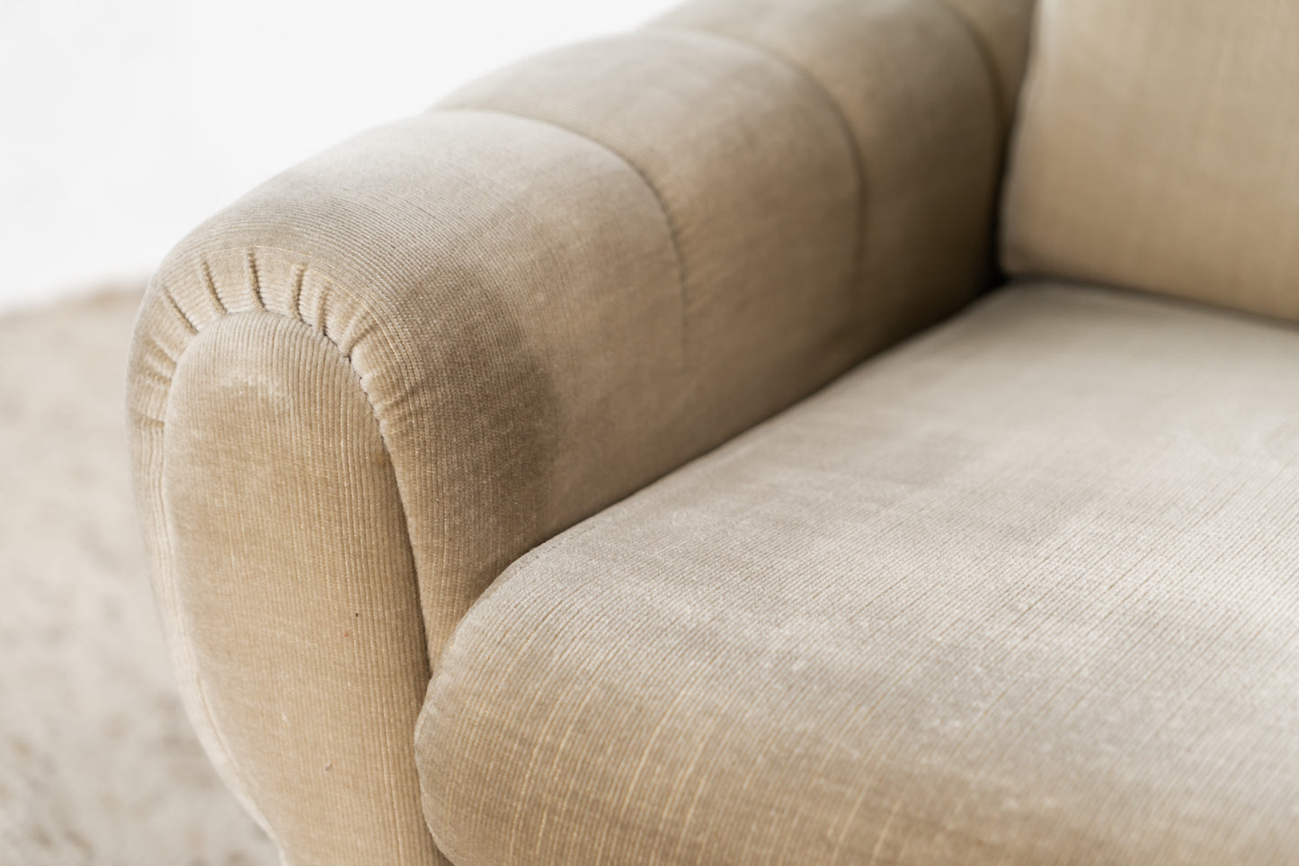 Vintage Sessel Rollen mid century grau