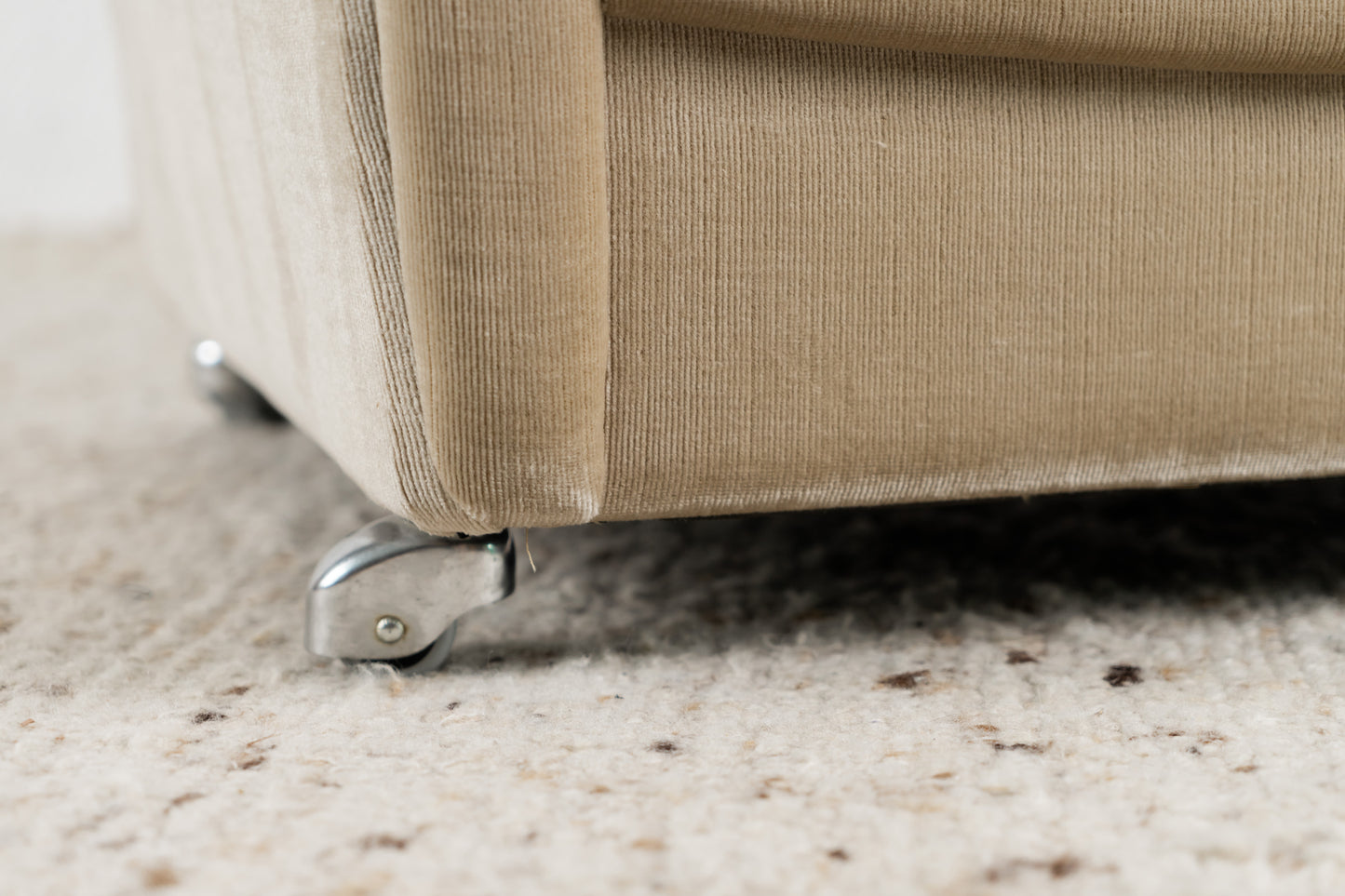 Vintage Sessel Rollen mid century grau