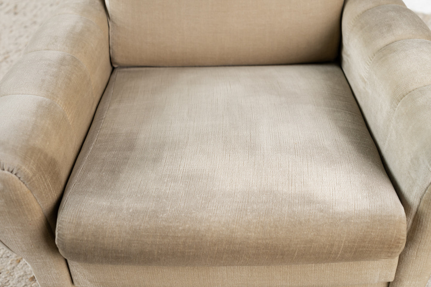 Vintage Sessel Rollen mid century grau