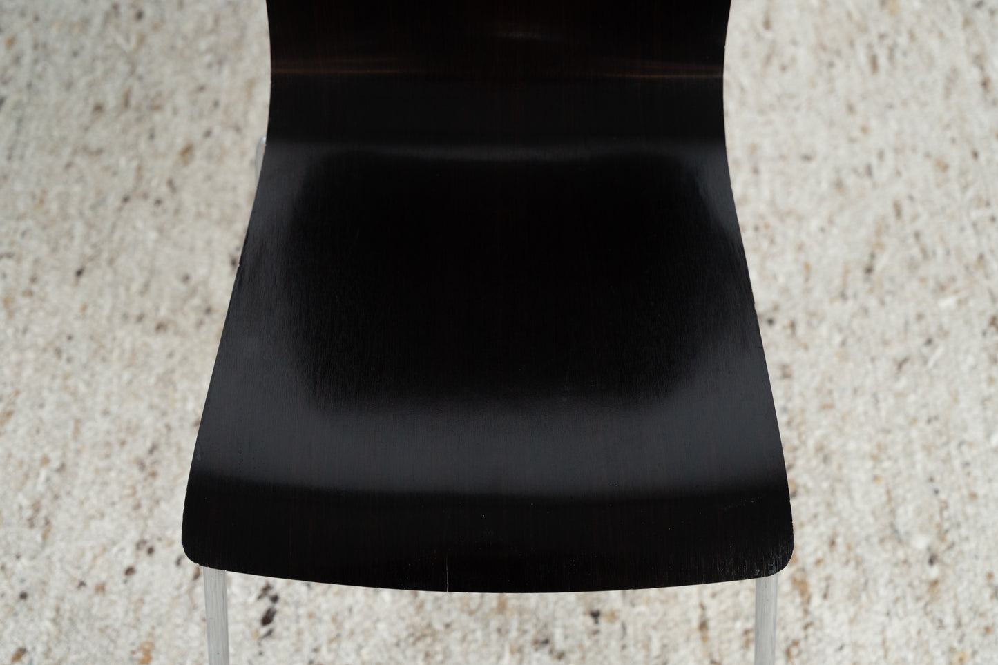 2er Set Stühle Schichtholz Chromgestell Esstisch Küche Stuhl Schwarz