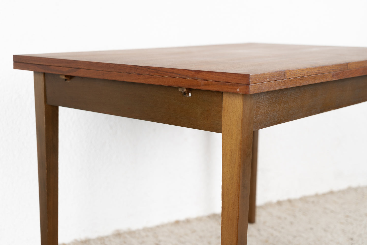 Vintage Esstisch Küchentisch Ausziehbar Holz Nuss Mid Century 1960er
