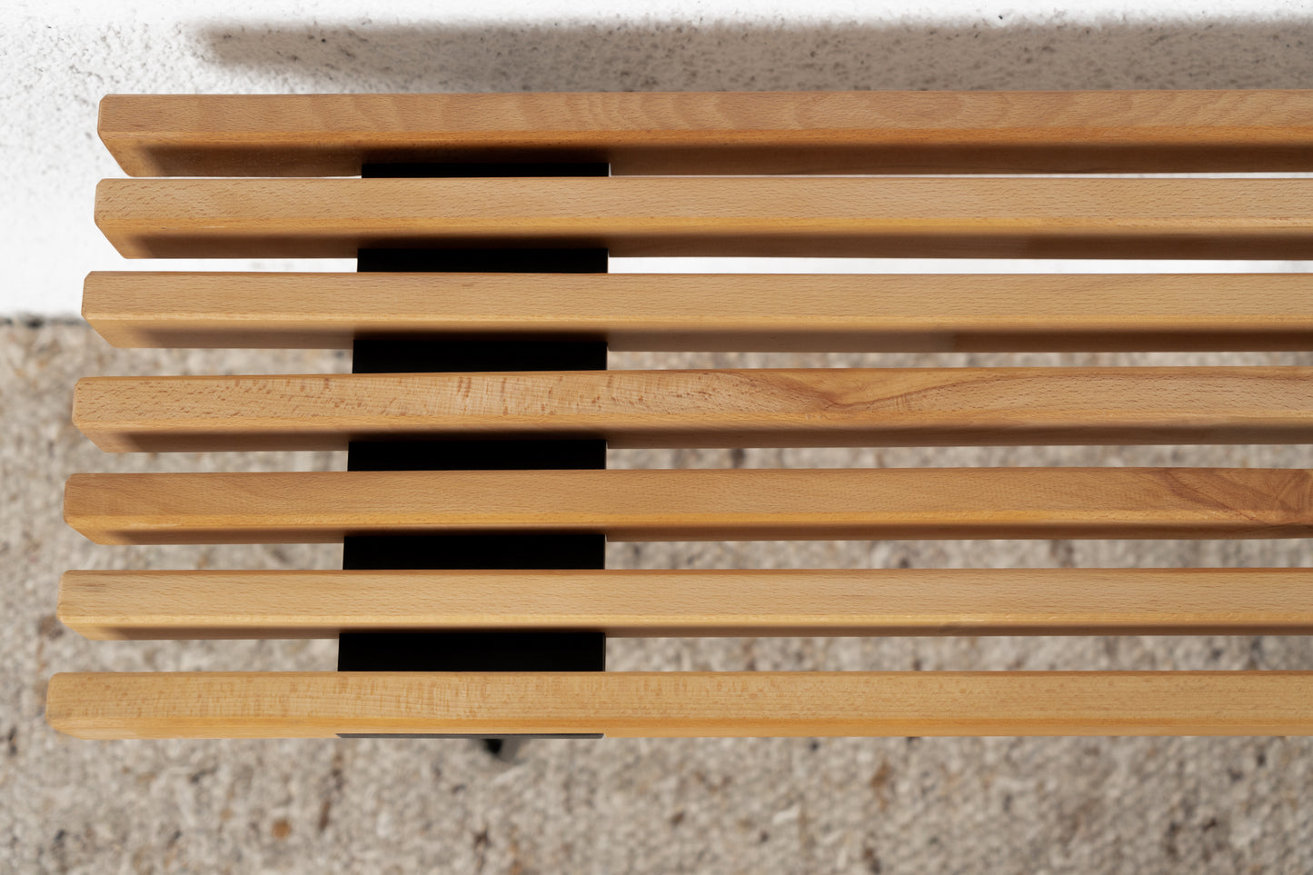 Vintage R&F Sitzbank Massivholz Bank Stuhl Flur Esszimmer Schlafzimmer Mid Century