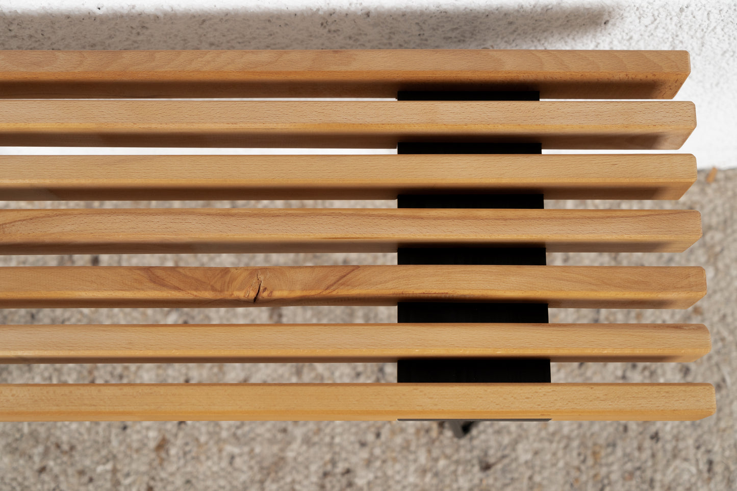 Vintage R&F Sitzbank Massivholz Bank Stuhl Flur Esszimmer Schlafzimmer Mid Century