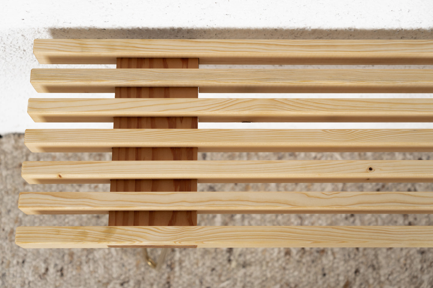 Vintage R&F Sitzbank Massivholz Mid Century Bank Stuhl Esszimmer Flur