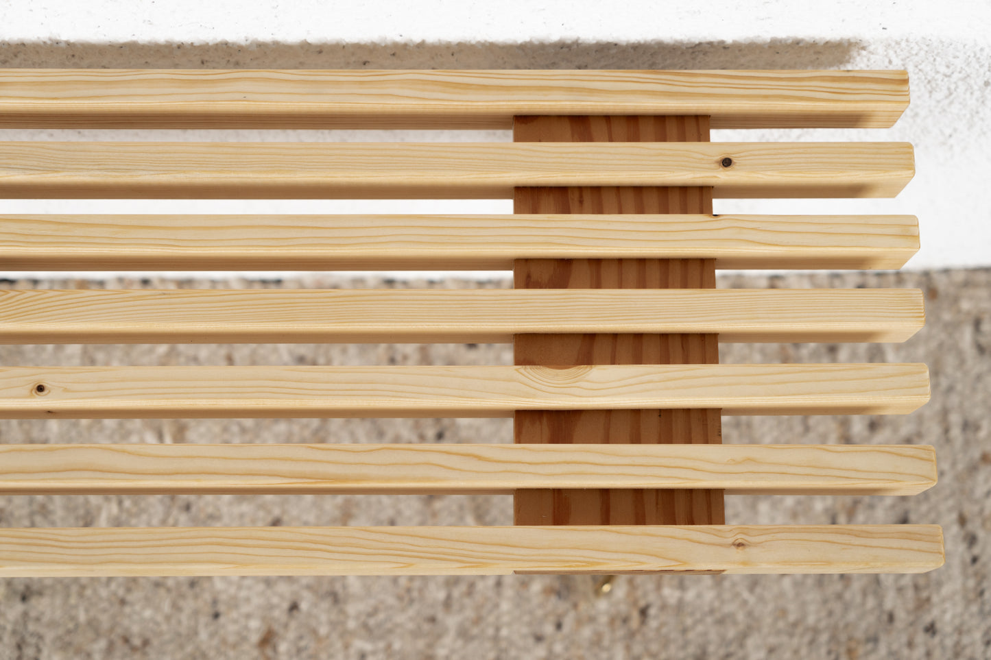 Vintage R&F Sitzbank Massivholz Mid Century Bank Stuhl Esszimmer Flur