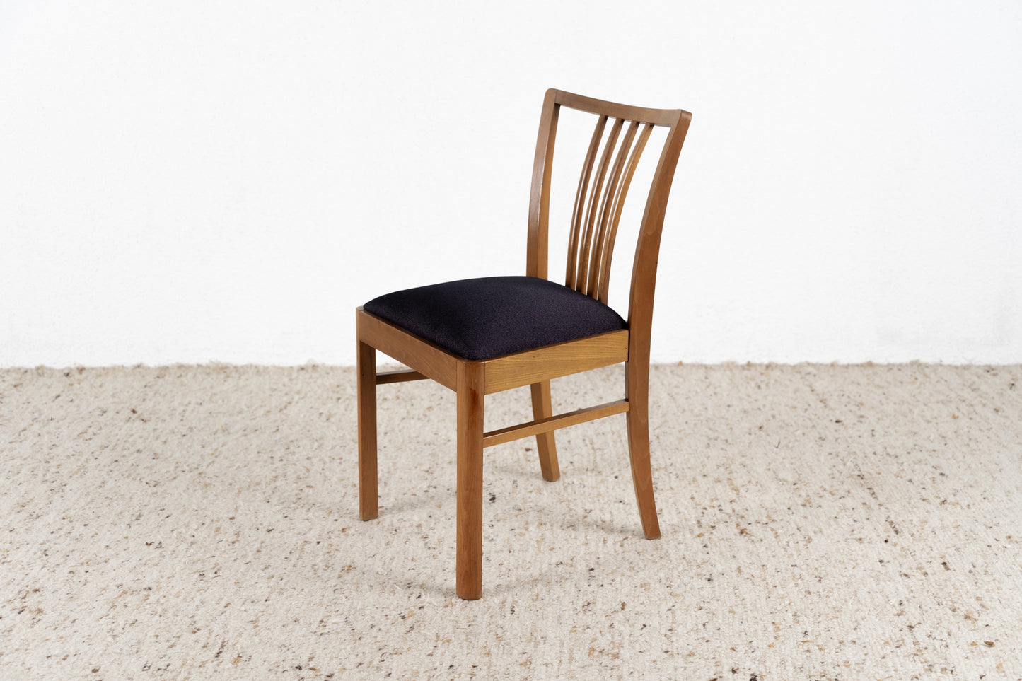 4er Set Vintage Stühle Holz Gepolstert Stuhl Esszimmer Küche 60s 1960er