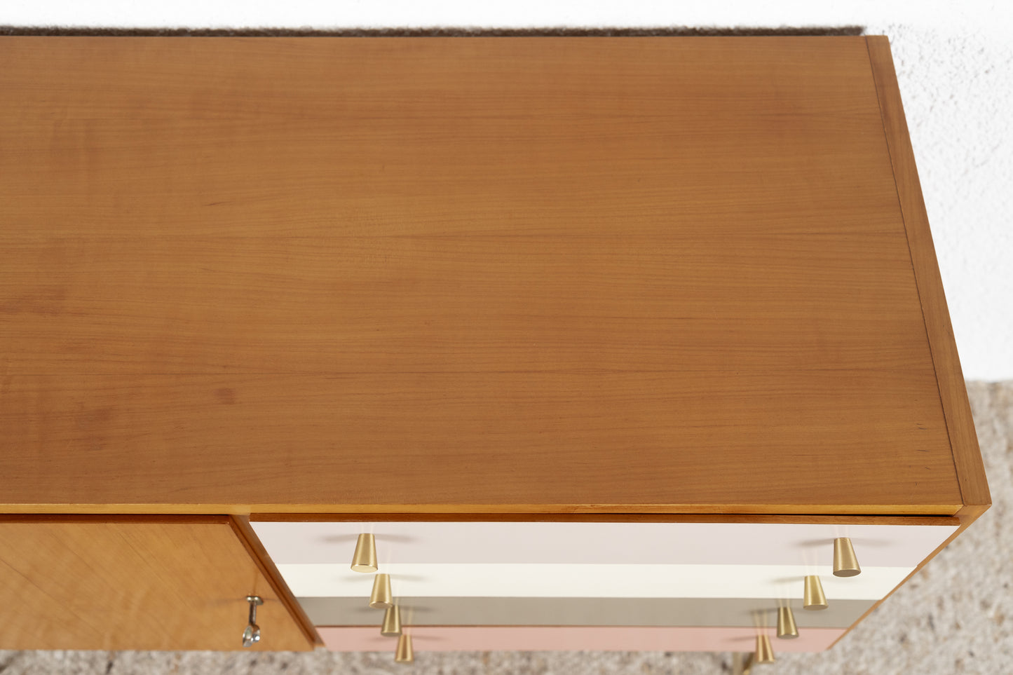 Vintage Kommode Sideboard Mid Century Holz Schubladen 60s