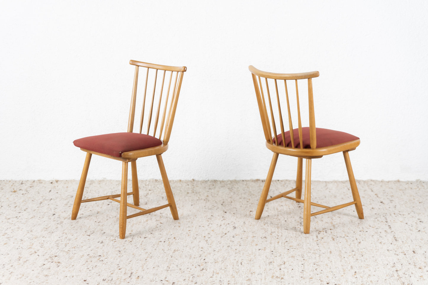 2er Set Vintage Sprossen Stühle