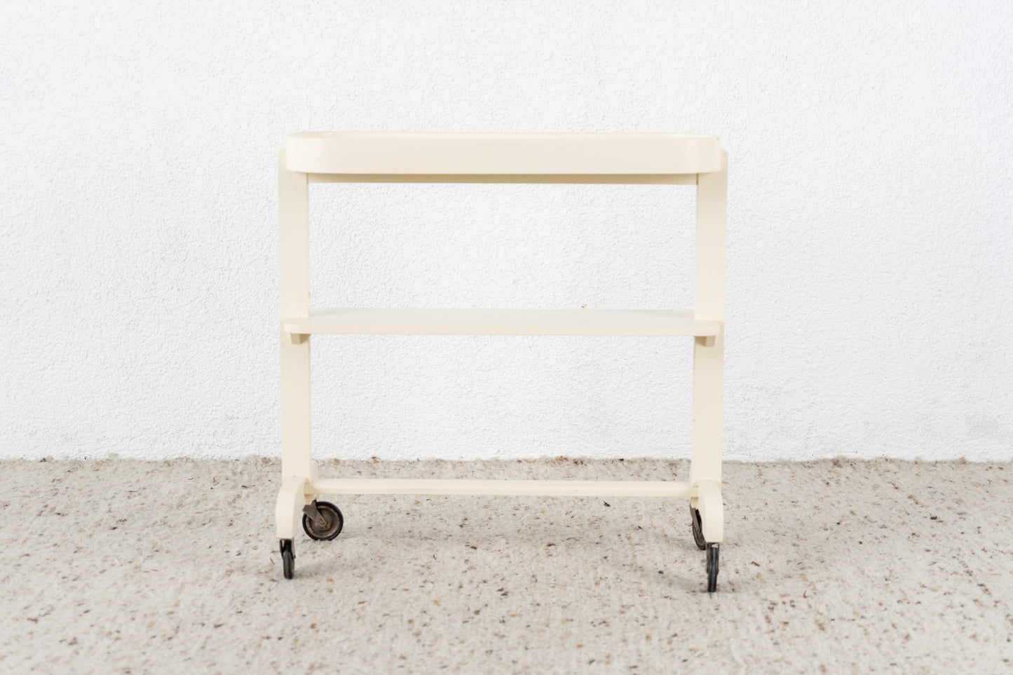 Vintage Servierwagen Blumenständer Regal weiß