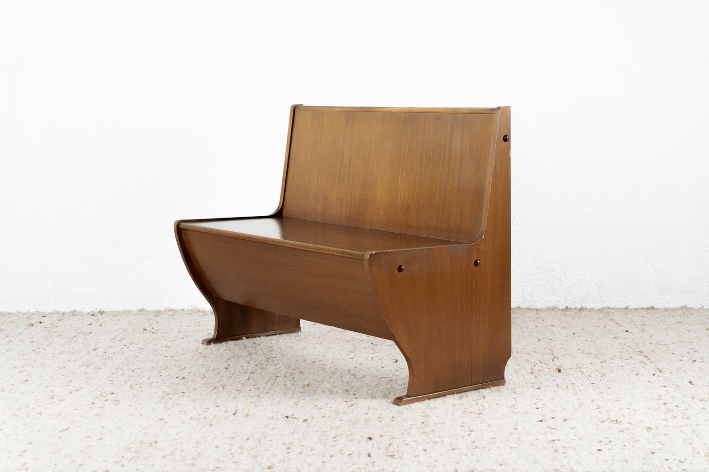 Vintage Sitzbank Holz Stauraum Bank 1960er 60s Esszimmer Küche Stuhl