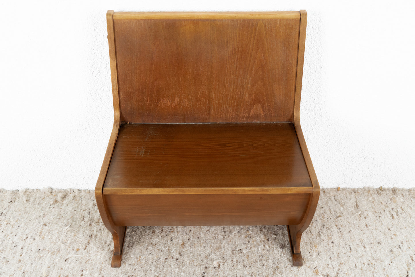 Vintage Sitzbank Holz Stauraum Bank 60s 60er Esstisch Stuhl Küche