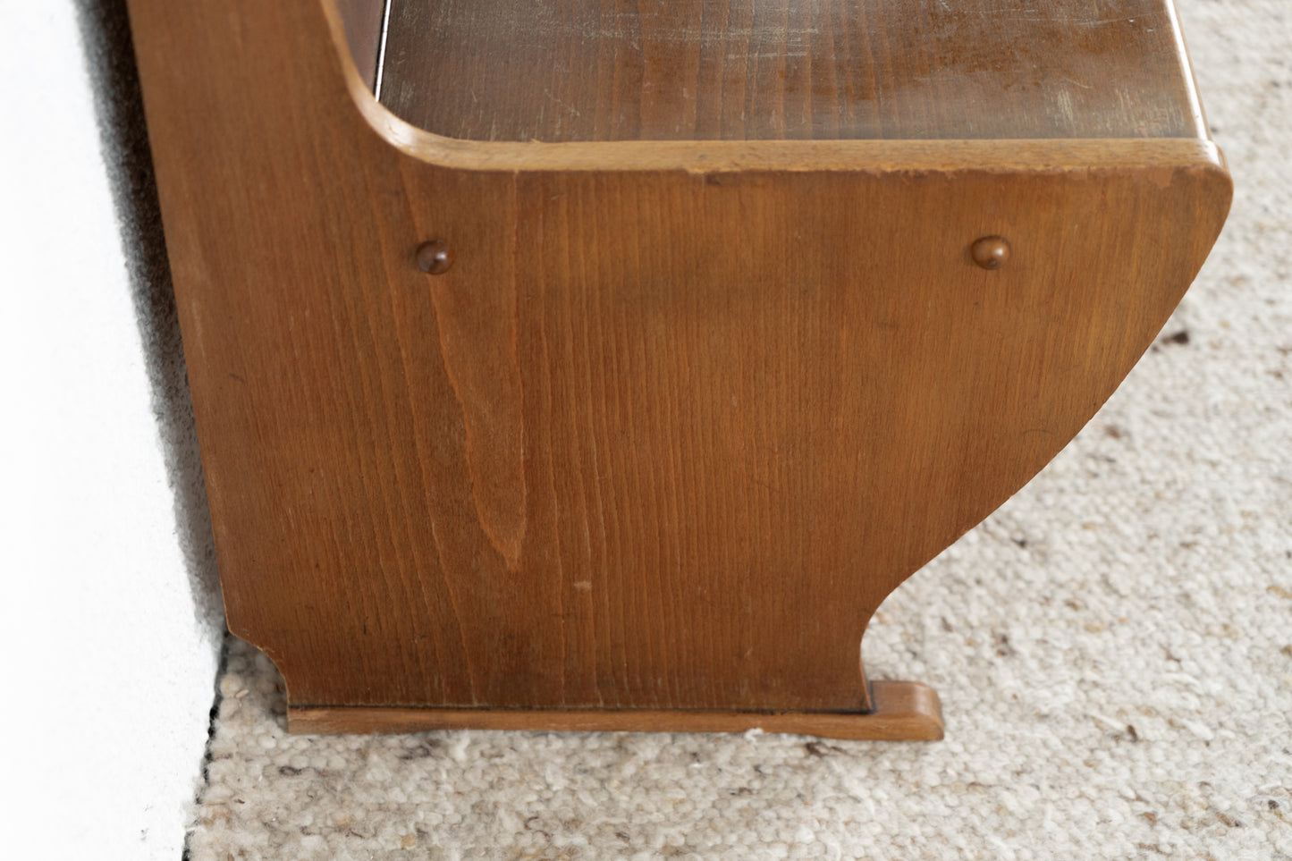 Vintage Sitzbank Holz Stauraum Bank 60s 60er Esstisch Stuhl Küche