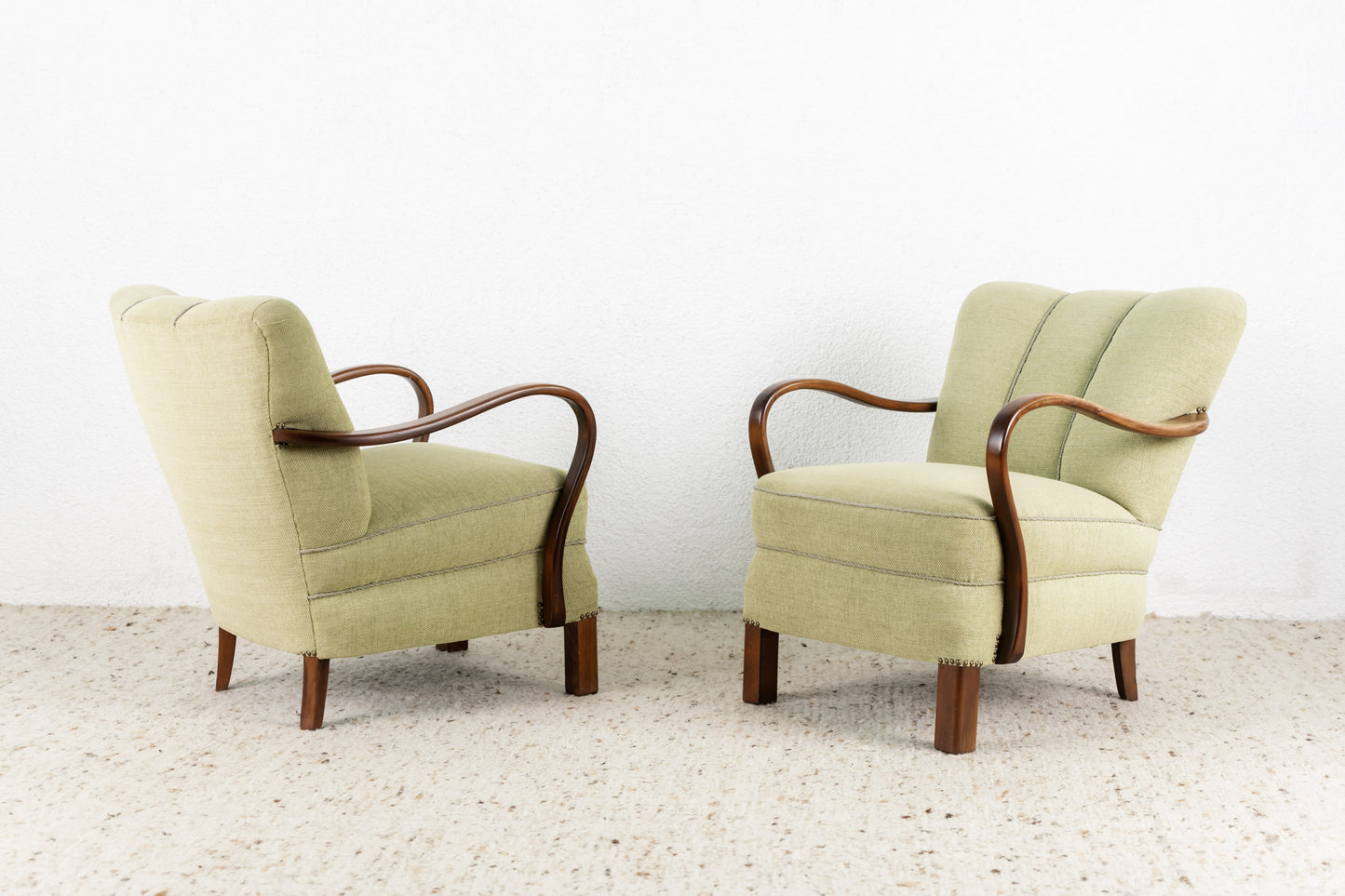 1 von 2 Vintage Sessel grün