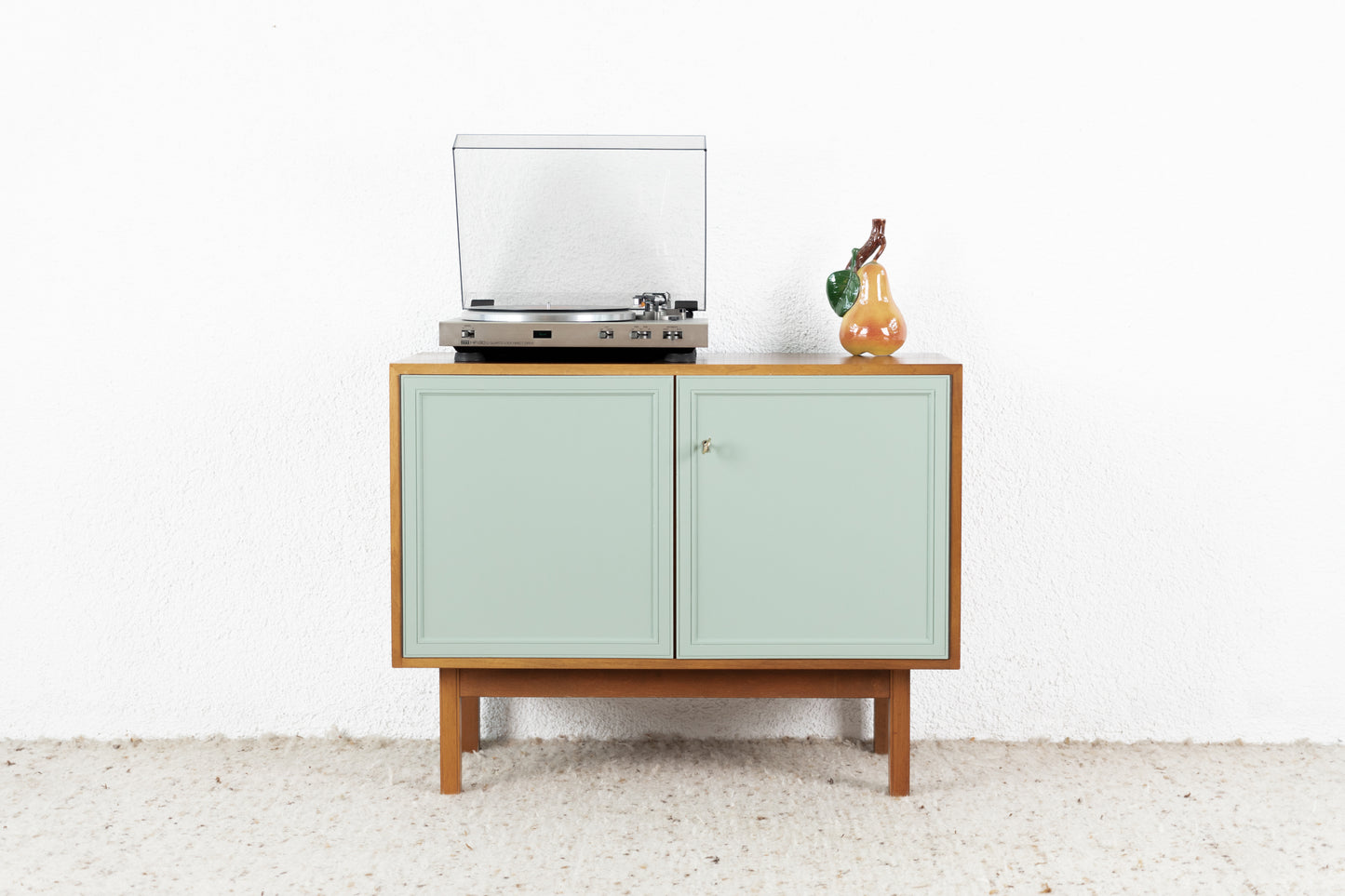 Vintage Kommode Sideboard Mid Century Holz Salbei Pastell Tv Board