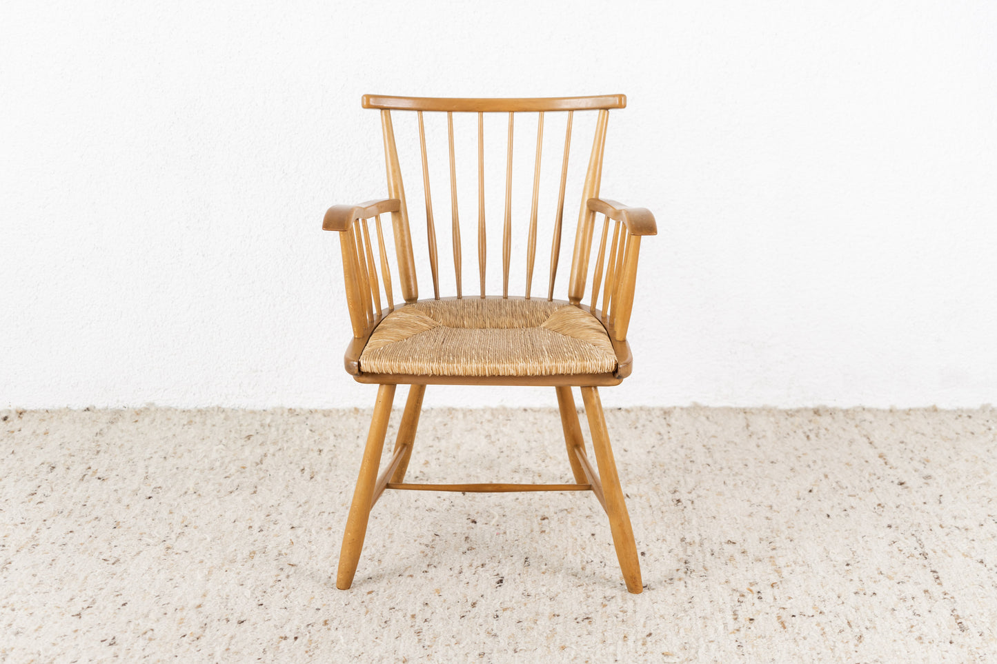 Danish Vintage Holz Stuhl mit Armlehnen