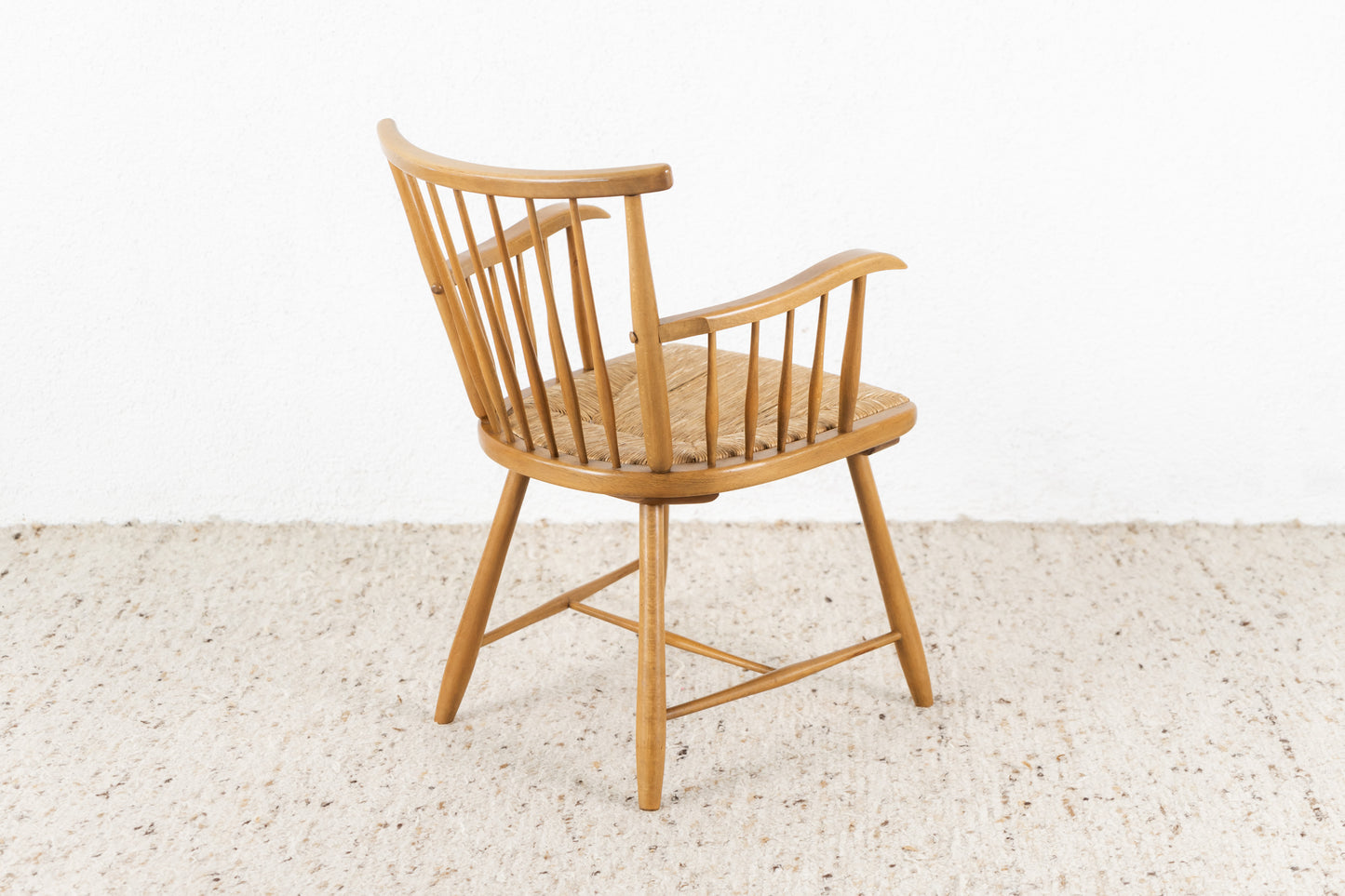 Danish Vintage Holz Stuhl mit Armlehnen