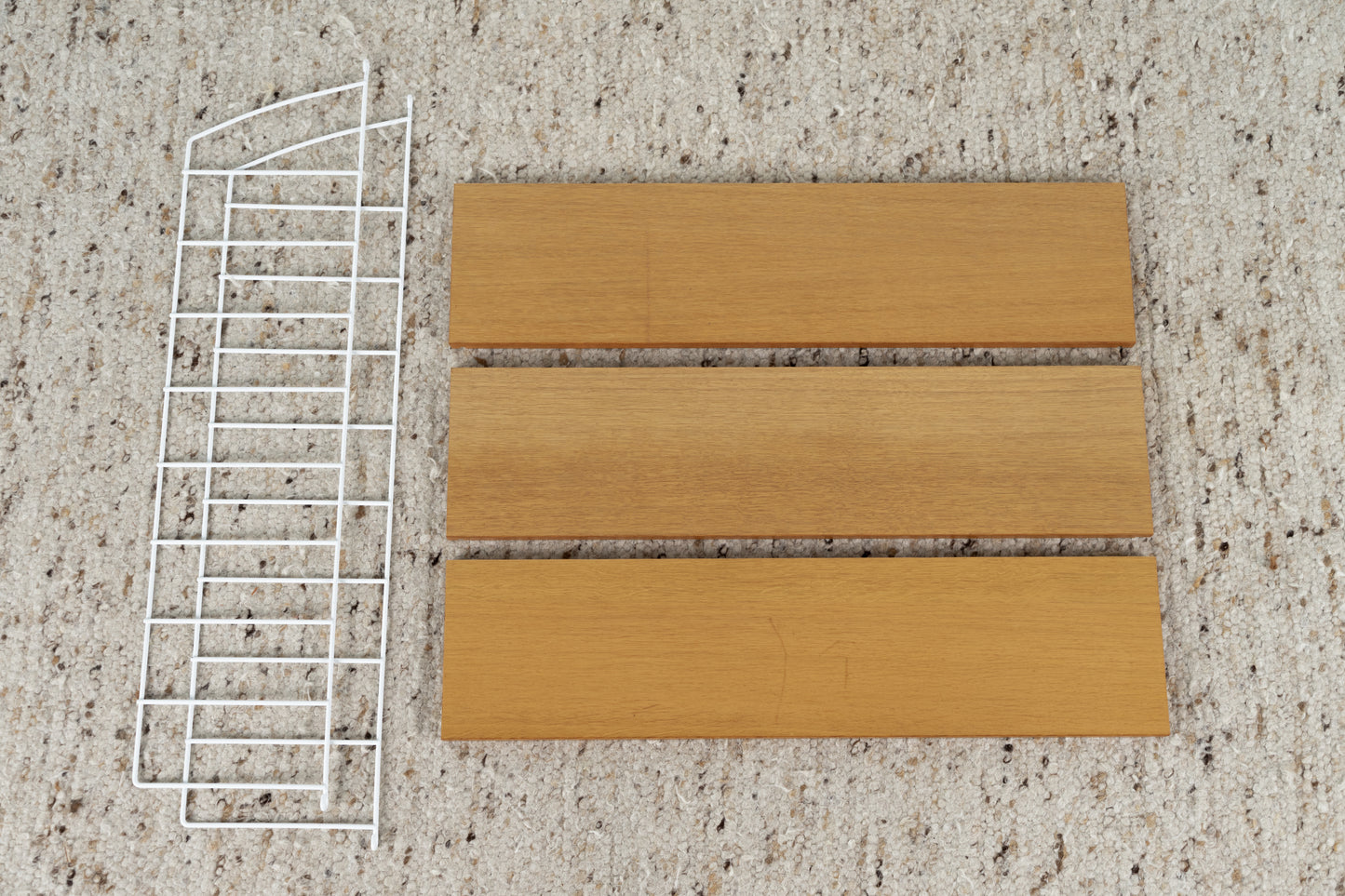 Stringregal Vintage Holz Metall Wandregal Bücher Sting Regal Weiß Hängeregal