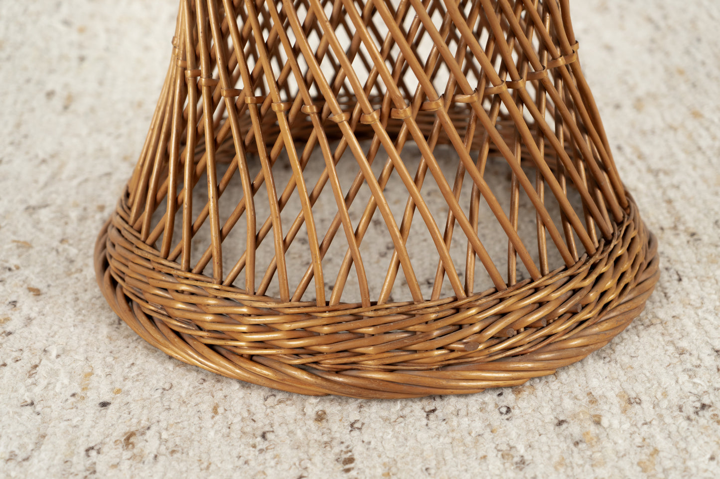Vintage Tisch Beistelltisch Balkon Coffeetable Blumentisch Rattan 60s Couchtisch