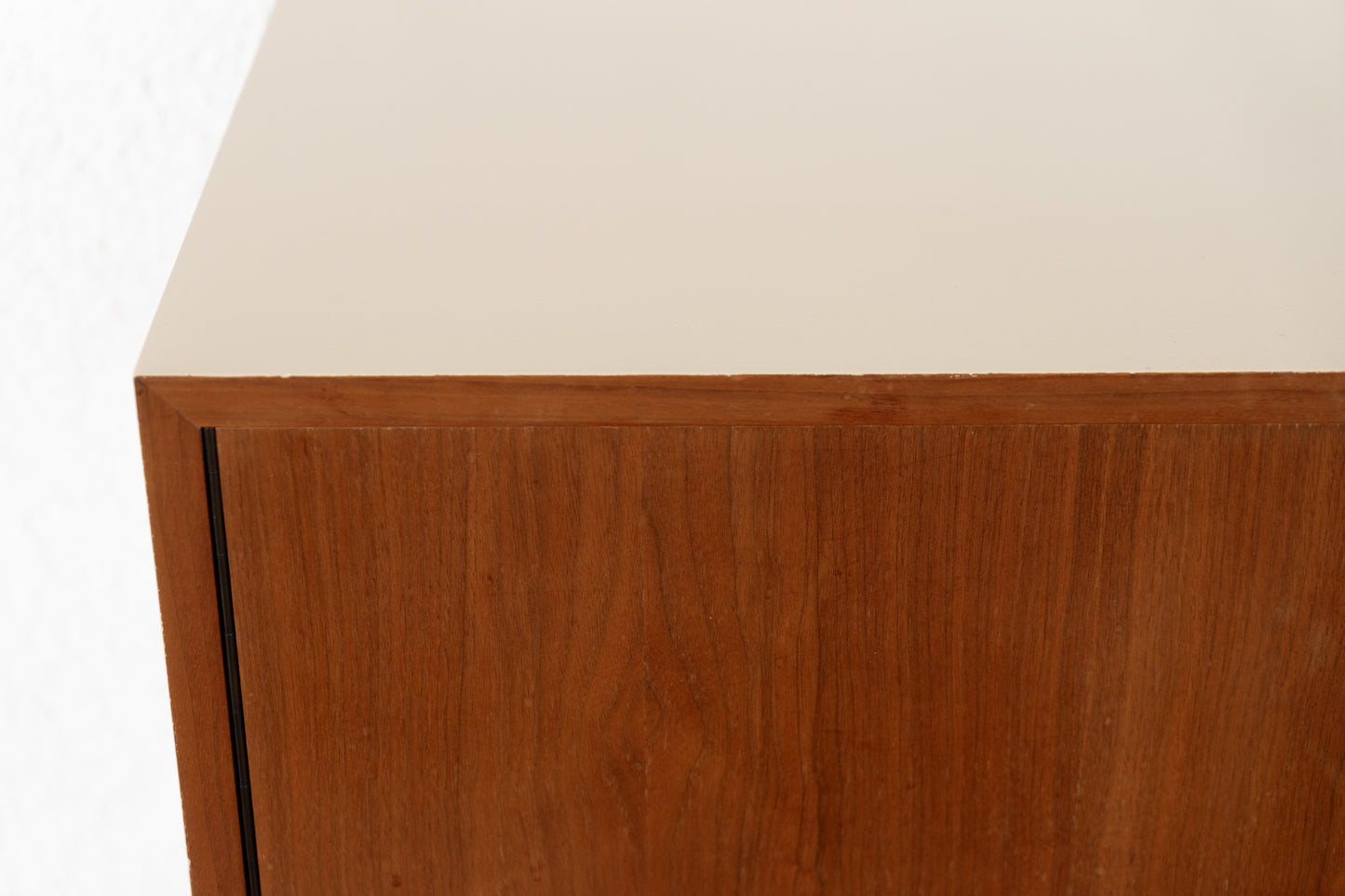 Vintage Kommode Sideboard Mid Century Holz Creme Sand Nuss Tv Board