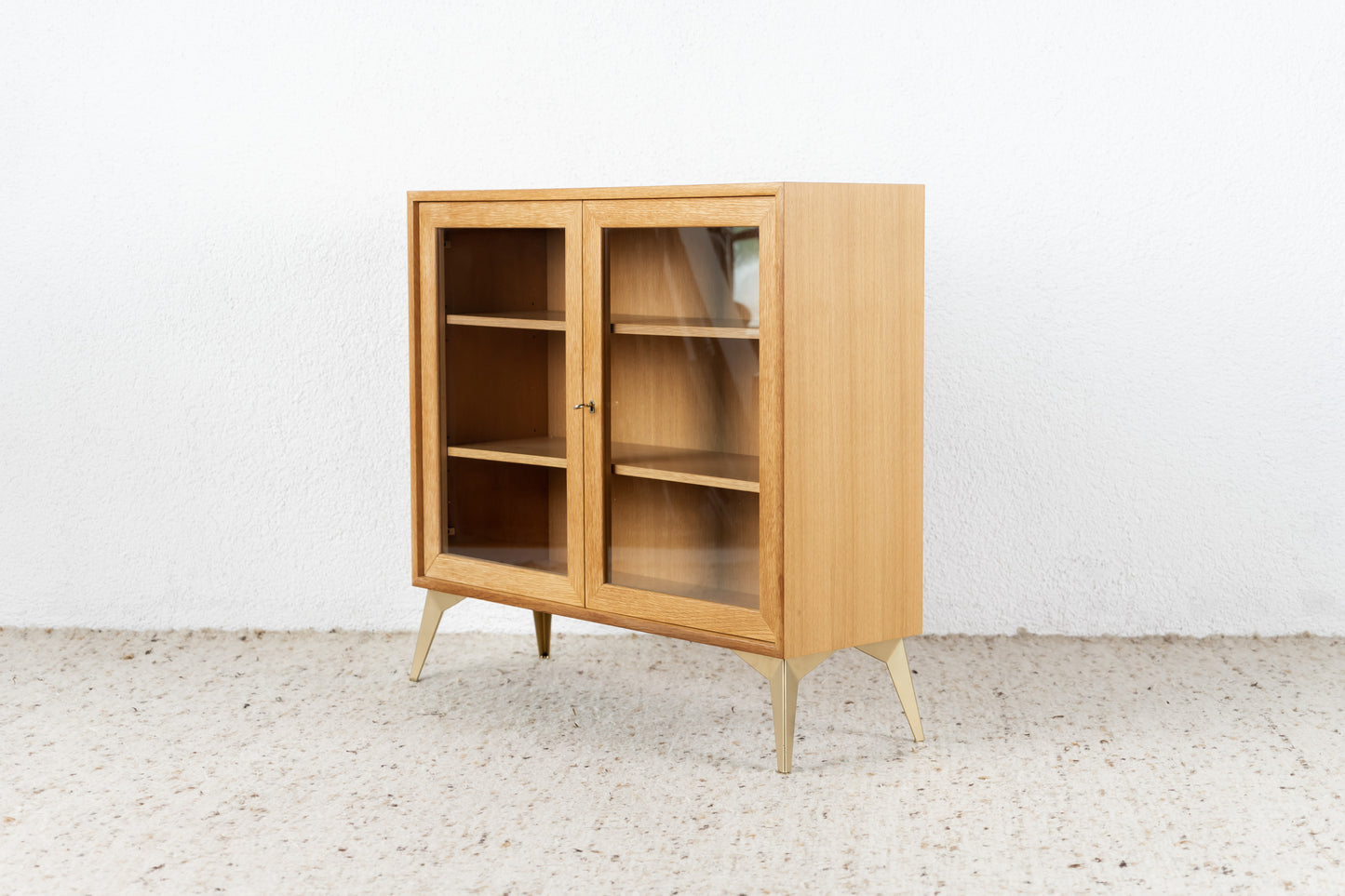 Kommode Vitrine Eiche WK Möbel
