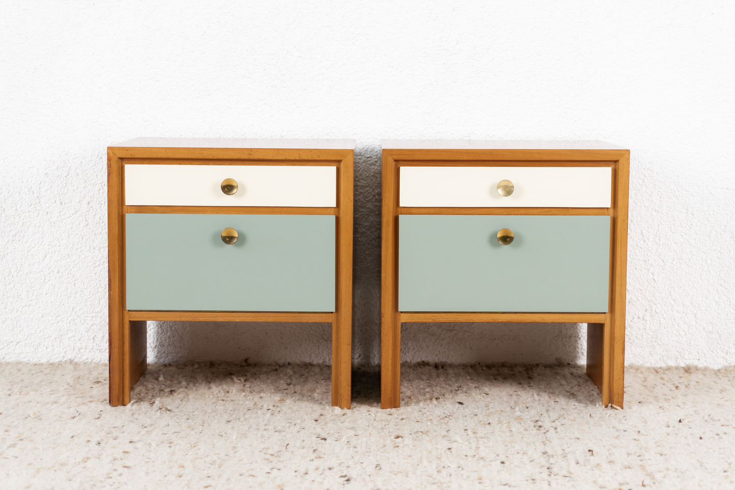 2er Set Nachttische Mid Century