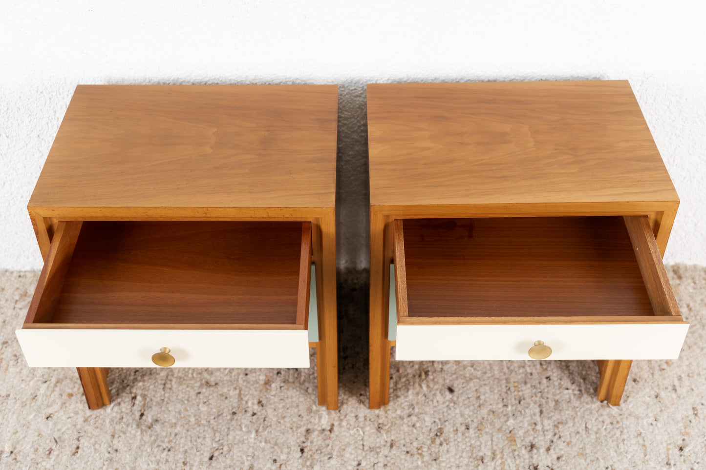 2er Set Nachttische Mid Century