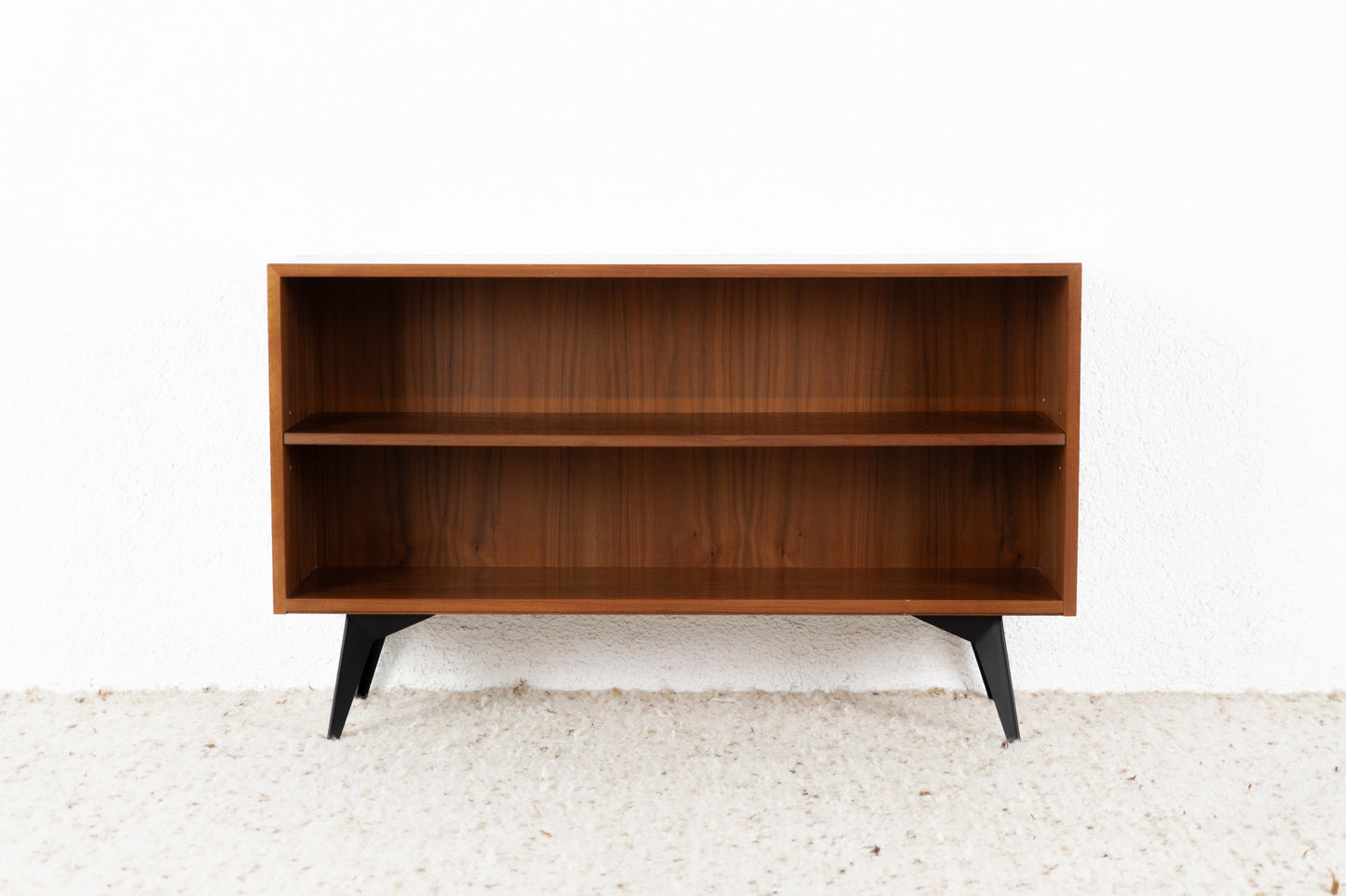 Vintage Regal Sideboard Kommode Holz Nuss Mid Century Tv Board Bücherregal