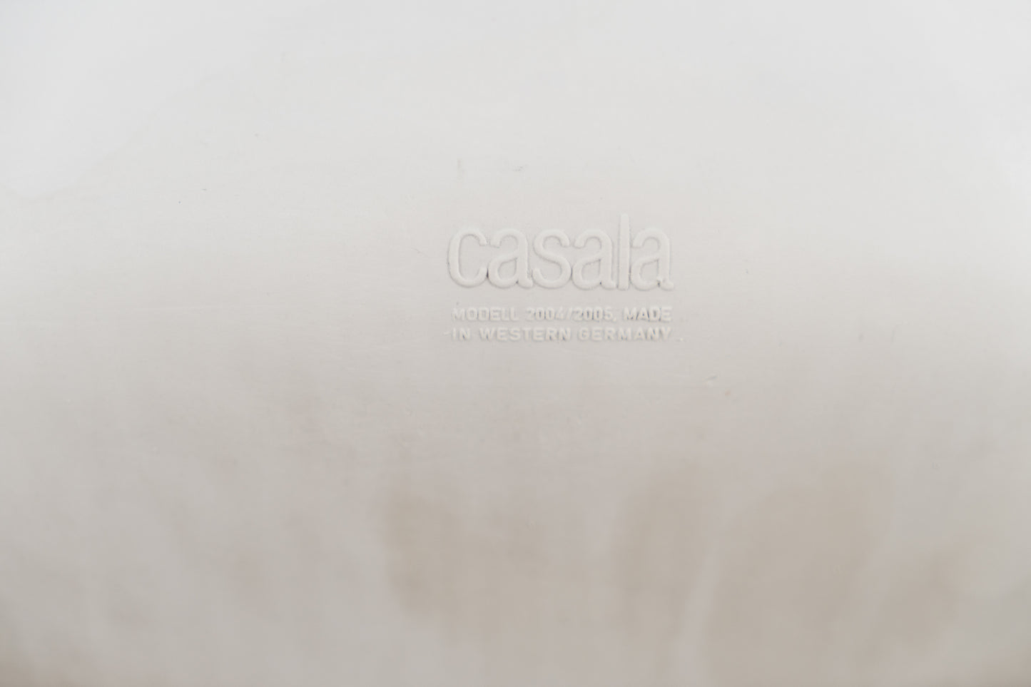 Vintage Stuhl Casala Weiß Space Age Mid Century Esszimmer Büro Küche