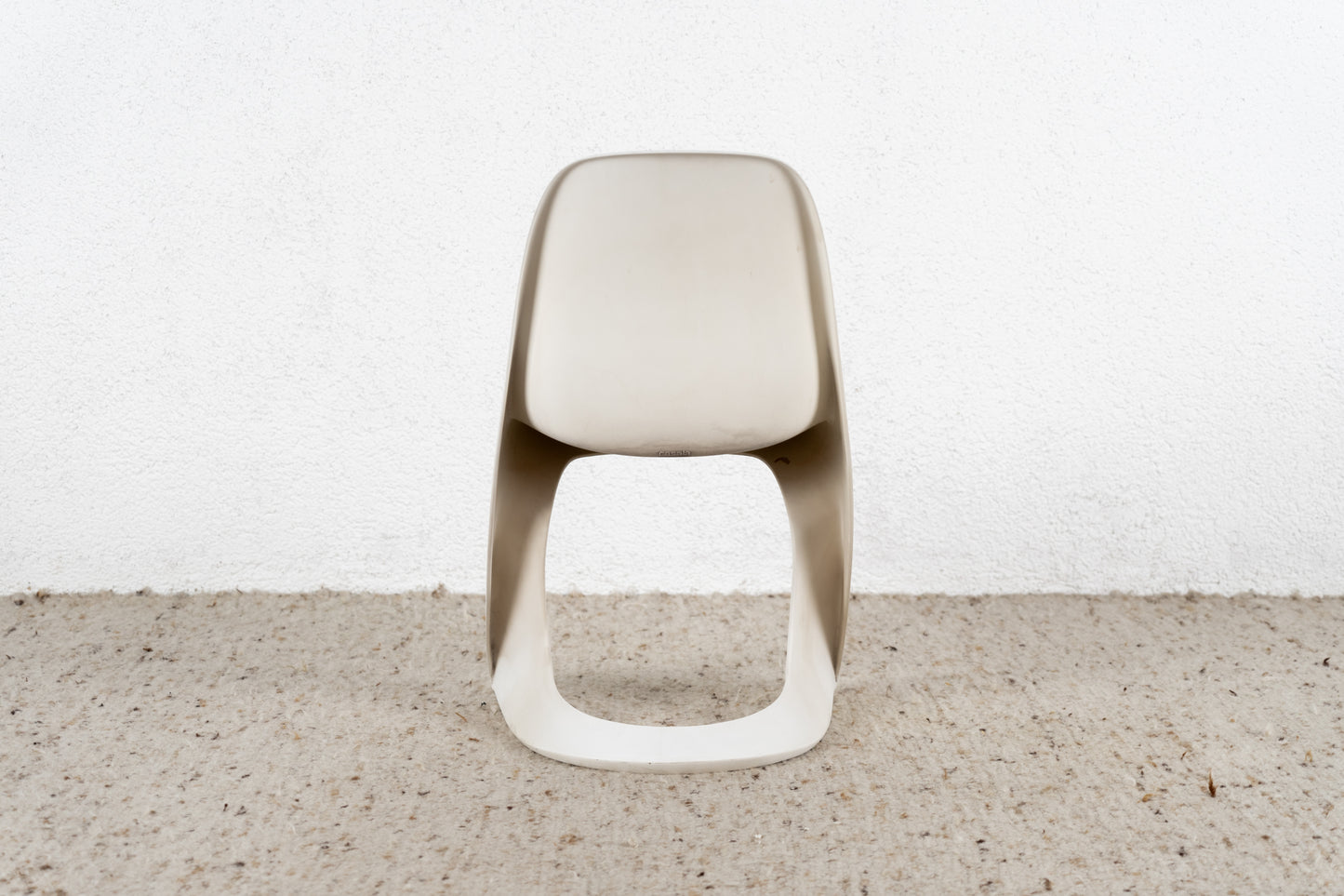 Vintage Stuhl Casala Weiß Space Age Mid Century Esszimmer Büro Küche