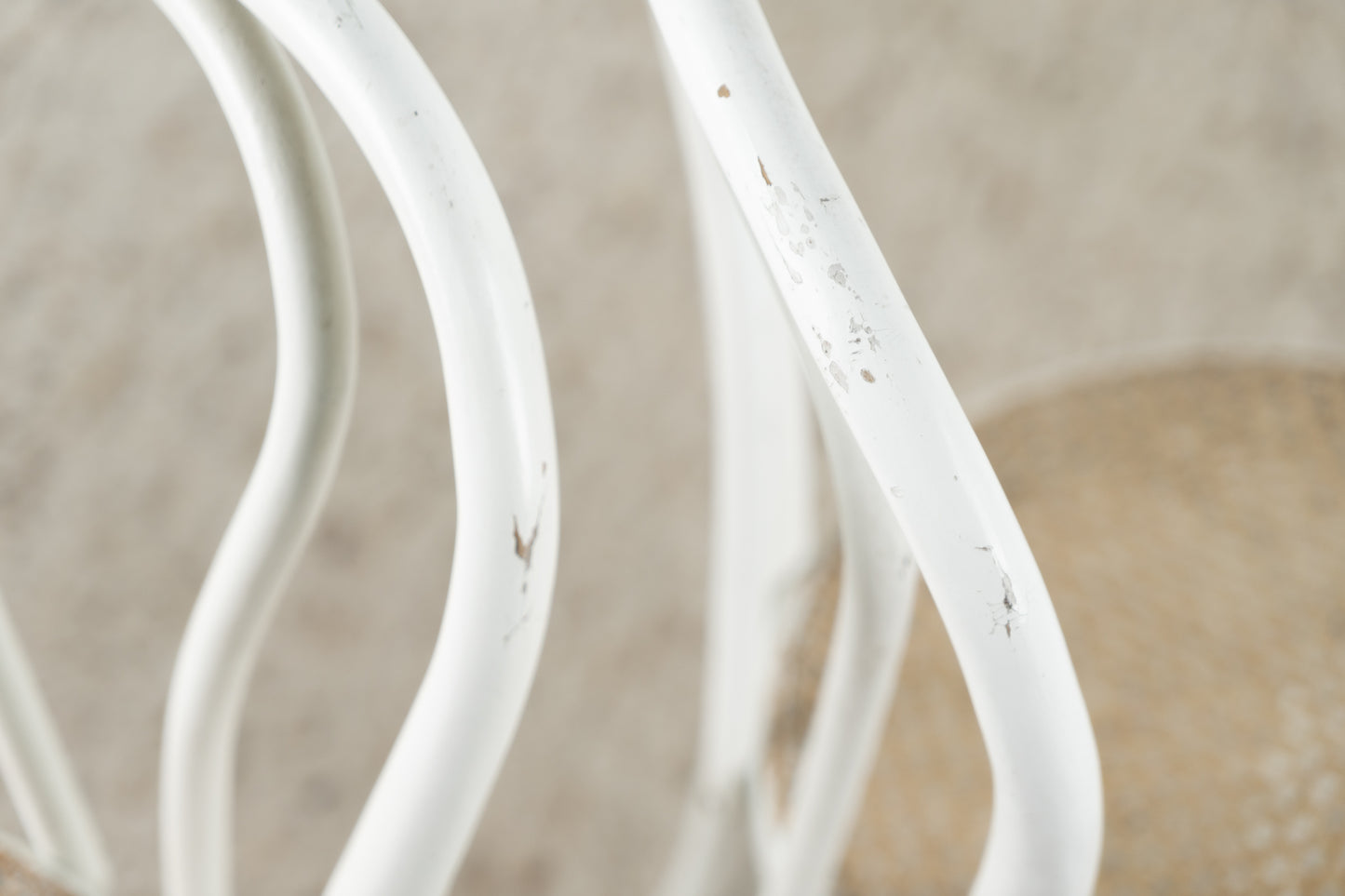 4er Set Vintage Stühle Gillis Lundgren Boho Weiß Wiener Geflecht Holz Landhaus Thonet Stil