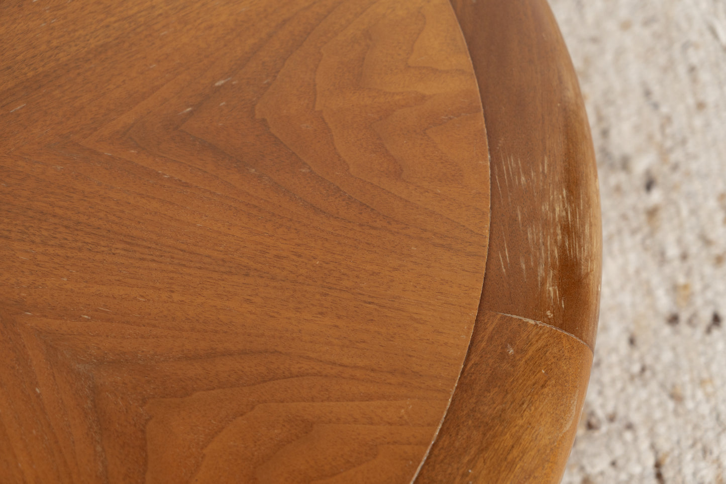 Vintage Couchtisch Beistelltisch Rund Holz Wohnzimmer Tisch Mid Century 19660er 60s