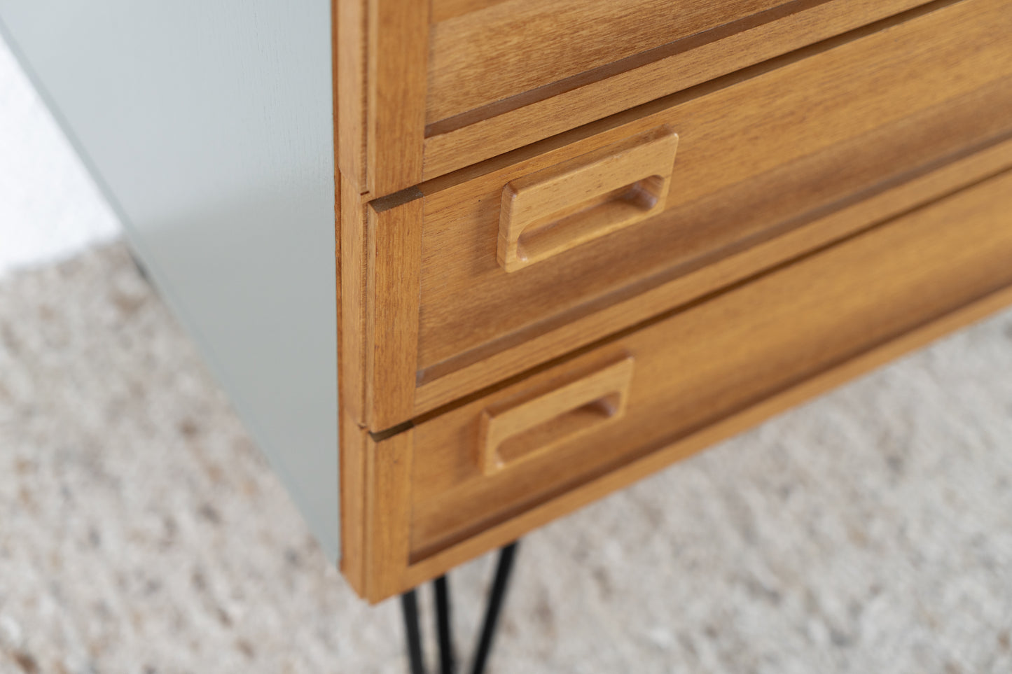 Vintage Sen Sideboard Kommode Mid Century Schubladen Tv Lowboard Holz