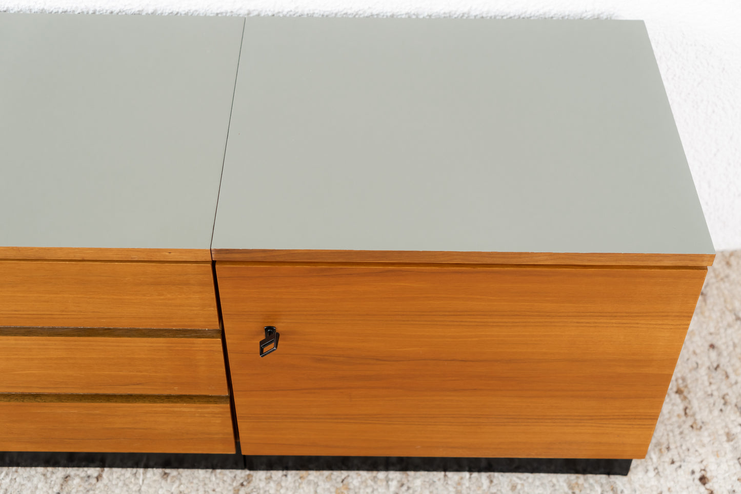 Vintage Sideboard Low 2 Teilig nuss