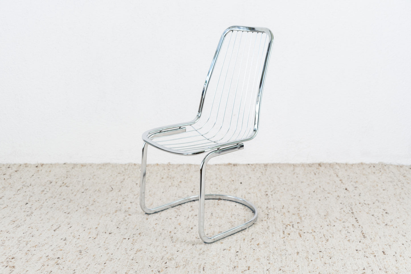 4er Set Stühle Mid Century Chrom