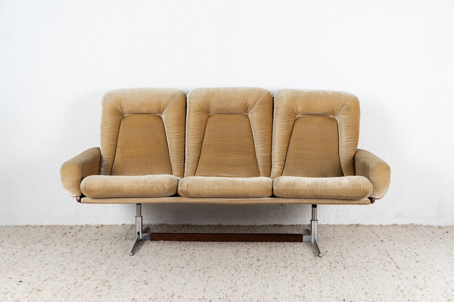 Eugen Schmidt Designer Sofa 3 Sitzer couch Mid century