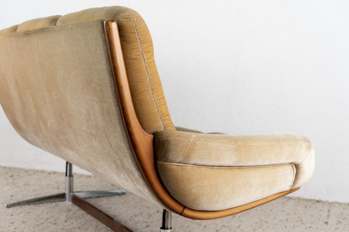Eugen Schmidt Designer Sofa 3 Sitzer couch Mid century