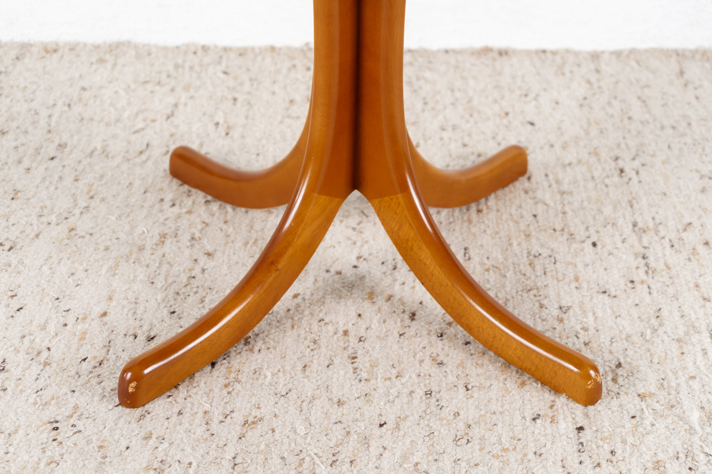 Lübke Kirsche Holz runder Esstisch ausziebahr oval