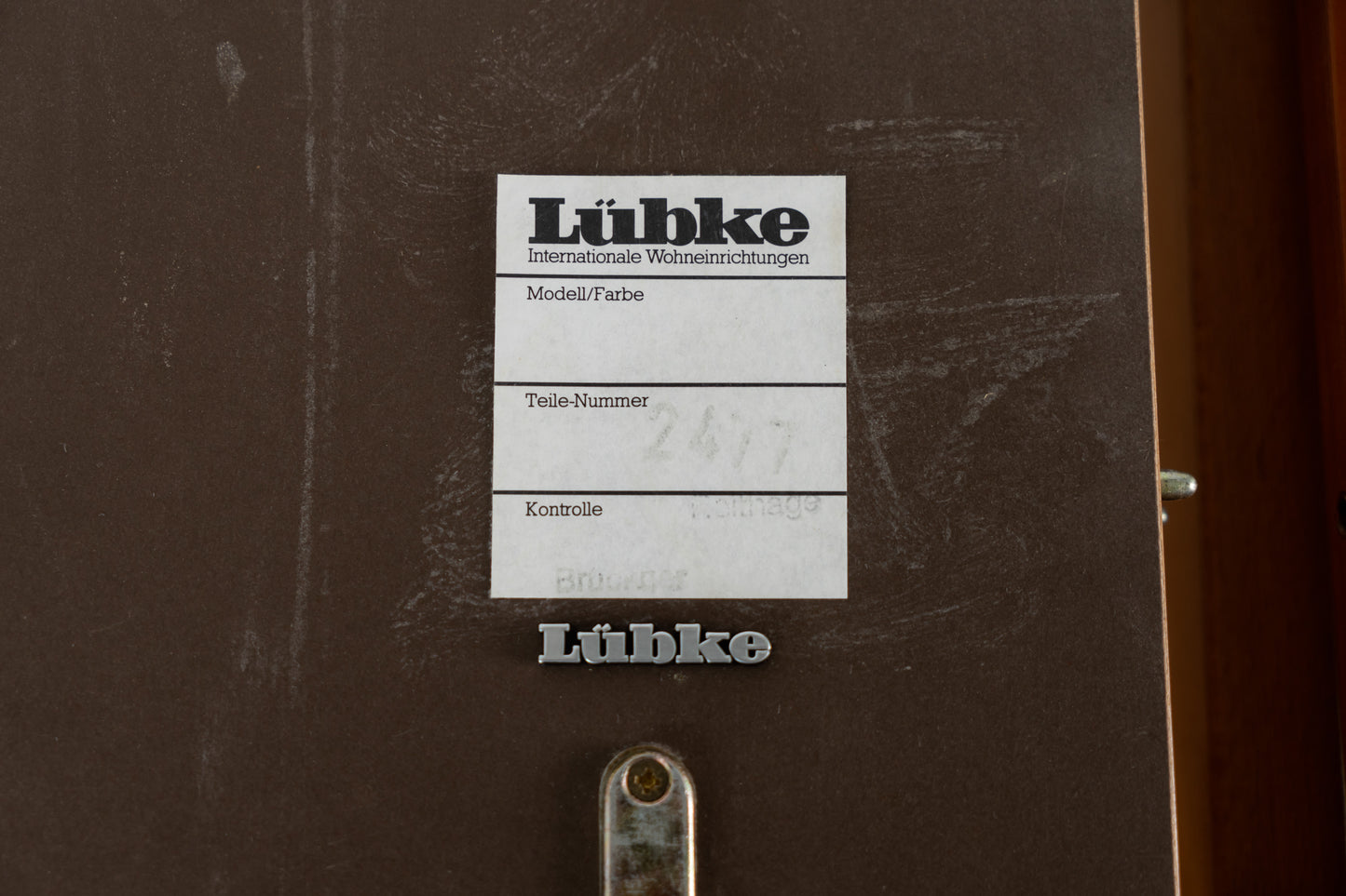 Lübke Kirsche Holz runder Esstisch ausziebahr oval