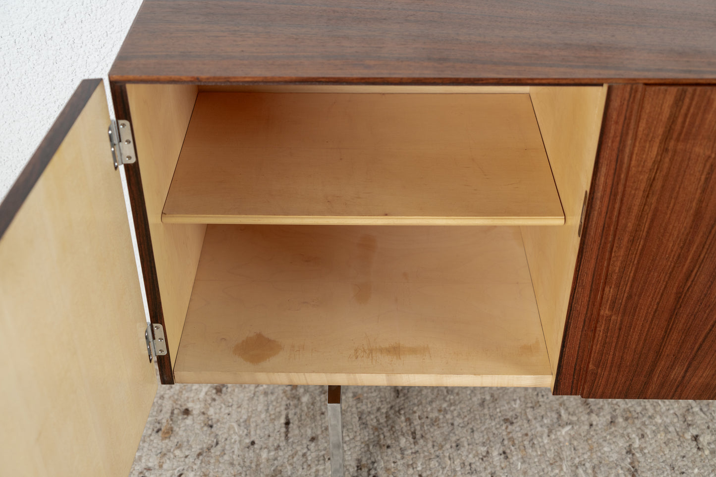 Mid Century Rio Palisander Sideboard Rosewood Chrom