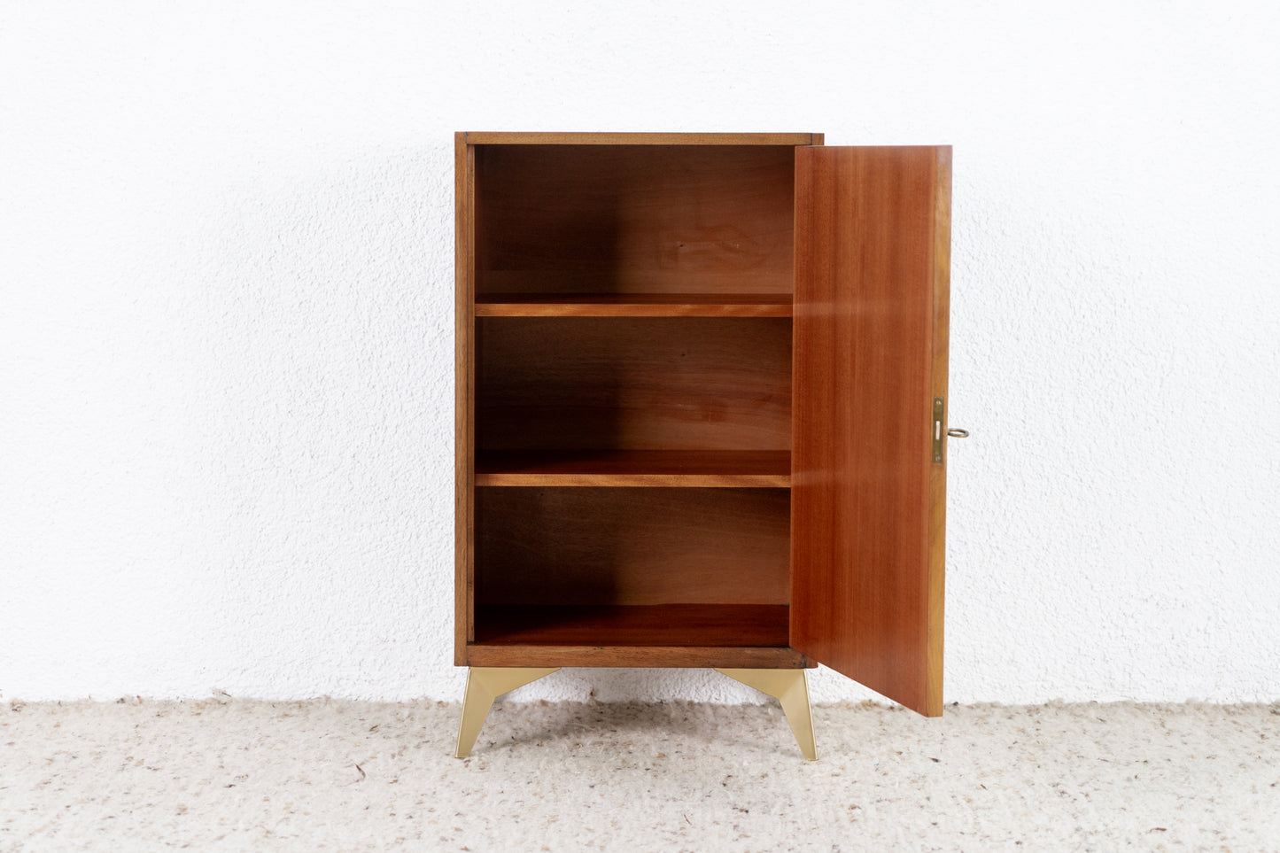 Franz Ehrlich Vintage Kommode Holz Nuss gold