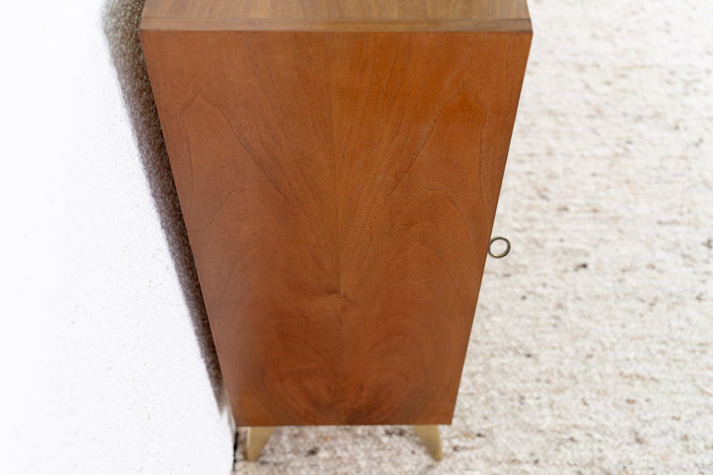 Franz Ehrlich Vintage Kommode Holz Nuss gold