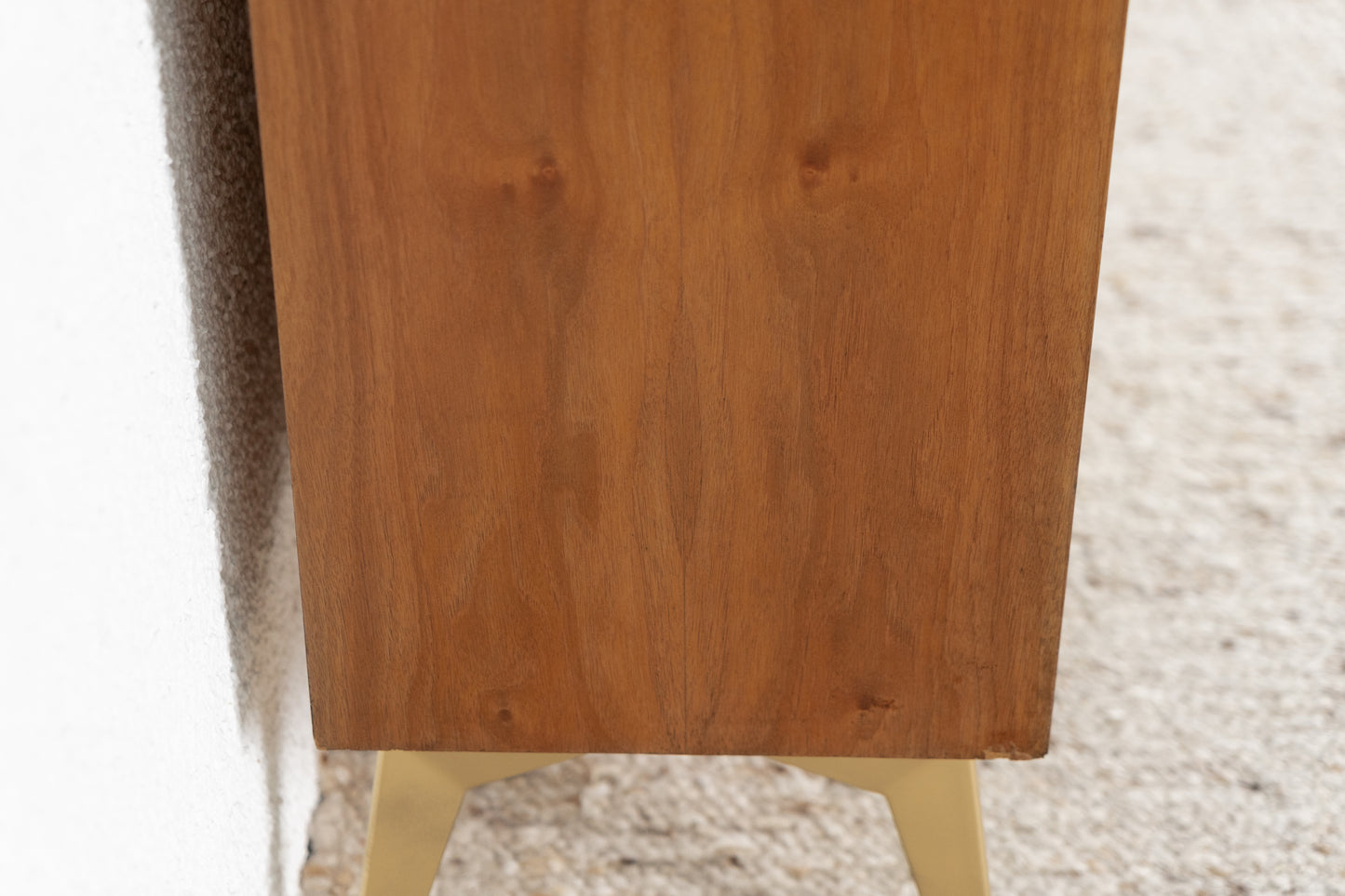 Franz Ehrlich Vintage Kommode Holz Nuss gold