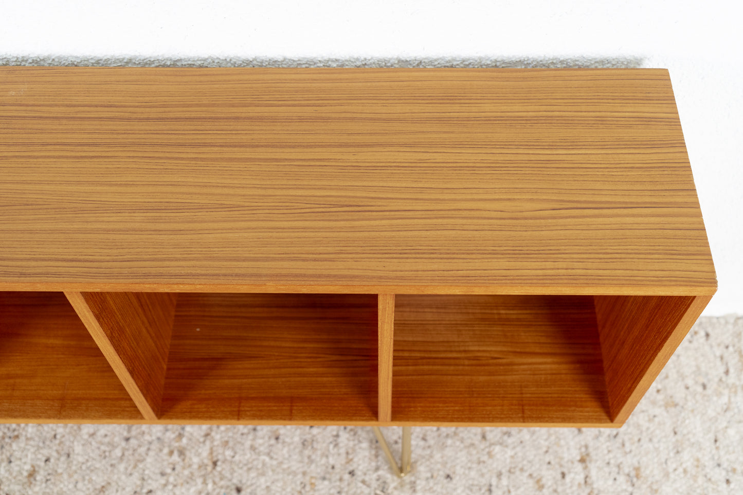 Vintage Teak Hifi Regal Sideboard Holz Platten