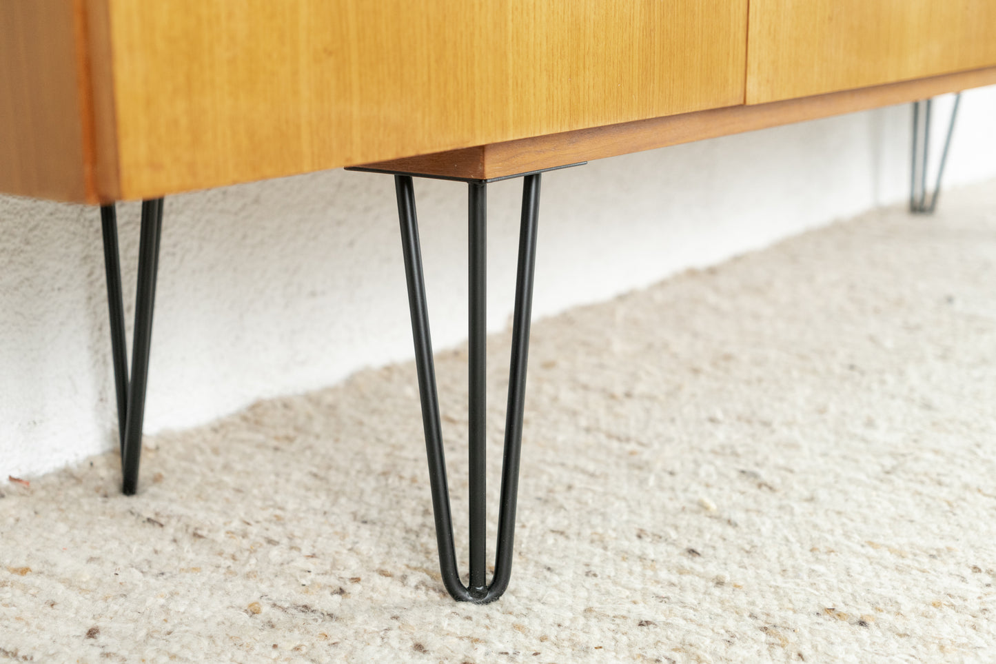 Sideboard Mid Century Teak Holz Schubladen