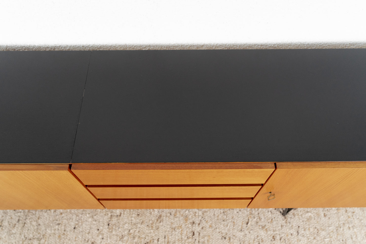 Sideboard Mid Century Teak Holz Schubladen