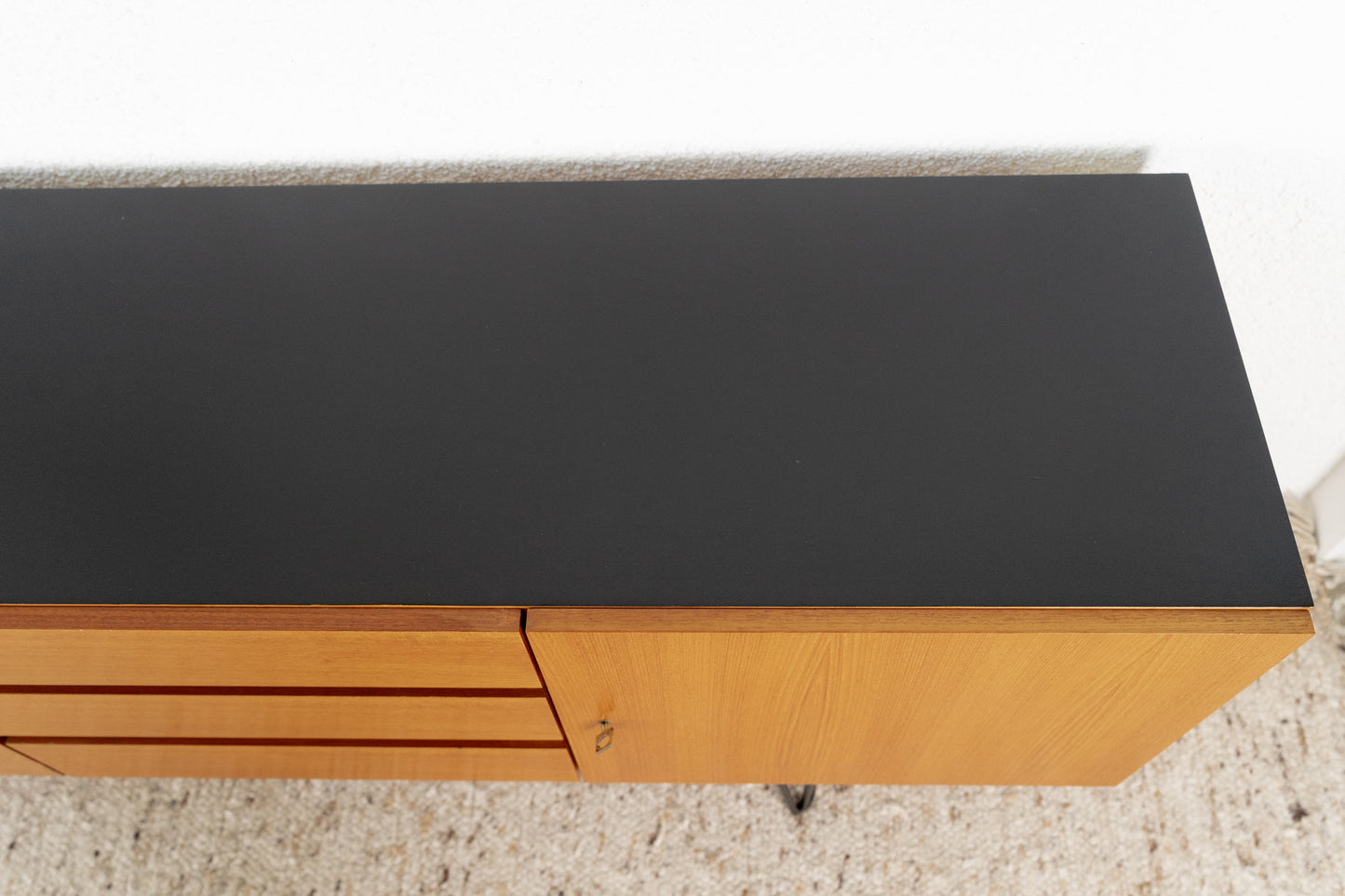 Sideboard Mid Century Teak Holz Schubladen