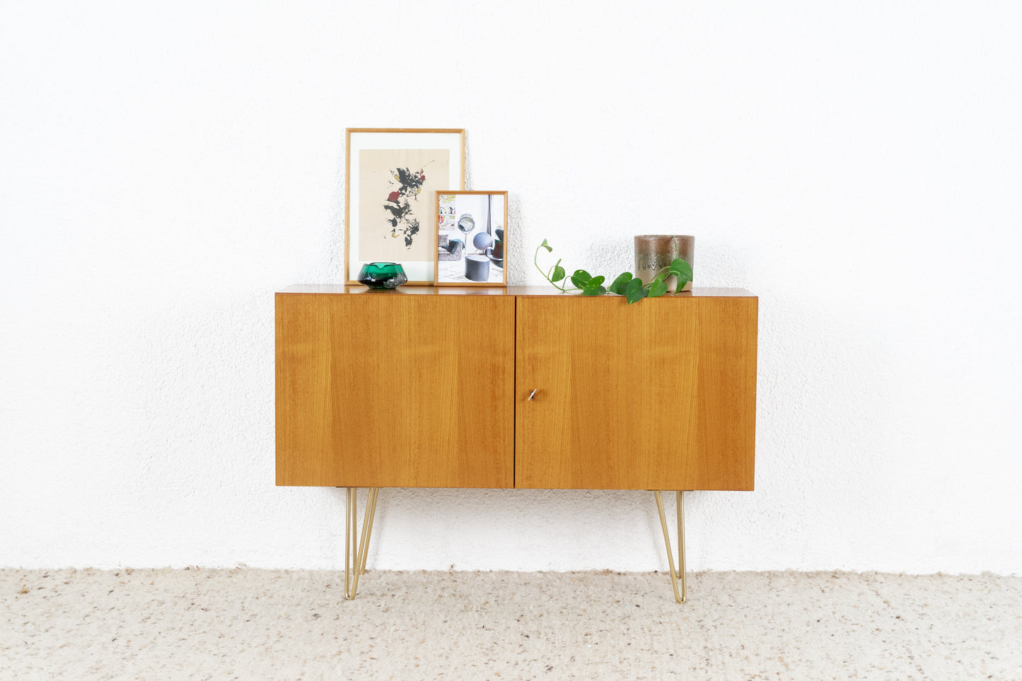Sideboard Mid Century Teak Holz 1960er 60s