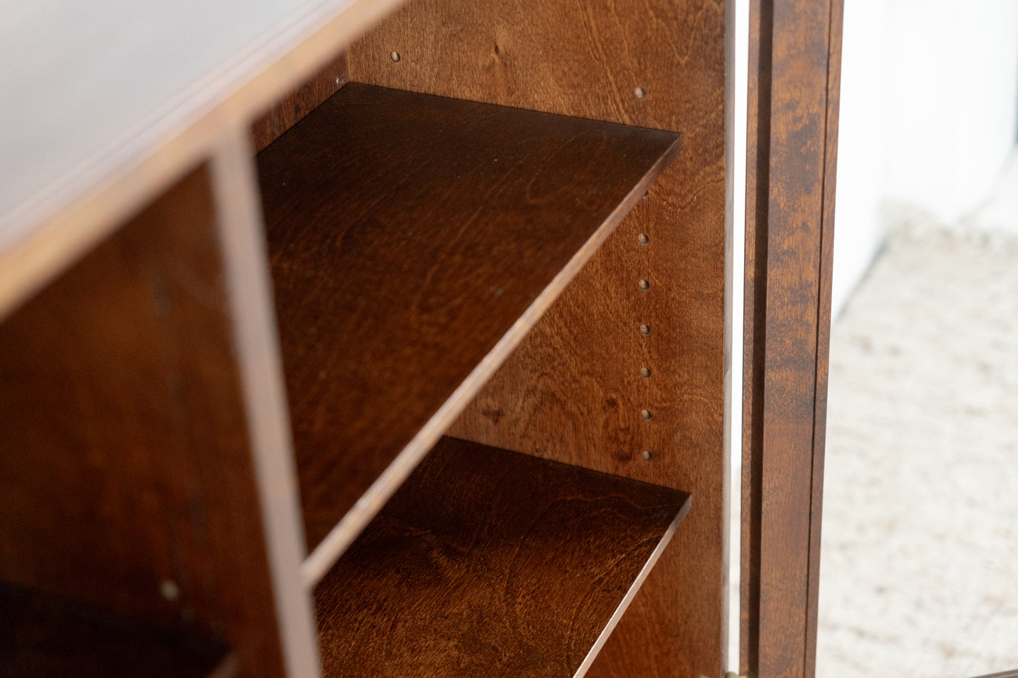 Vintage Sideboard Mahagoni Holz Vitrine Holz Kommode Schrank 60s Mid Centurs