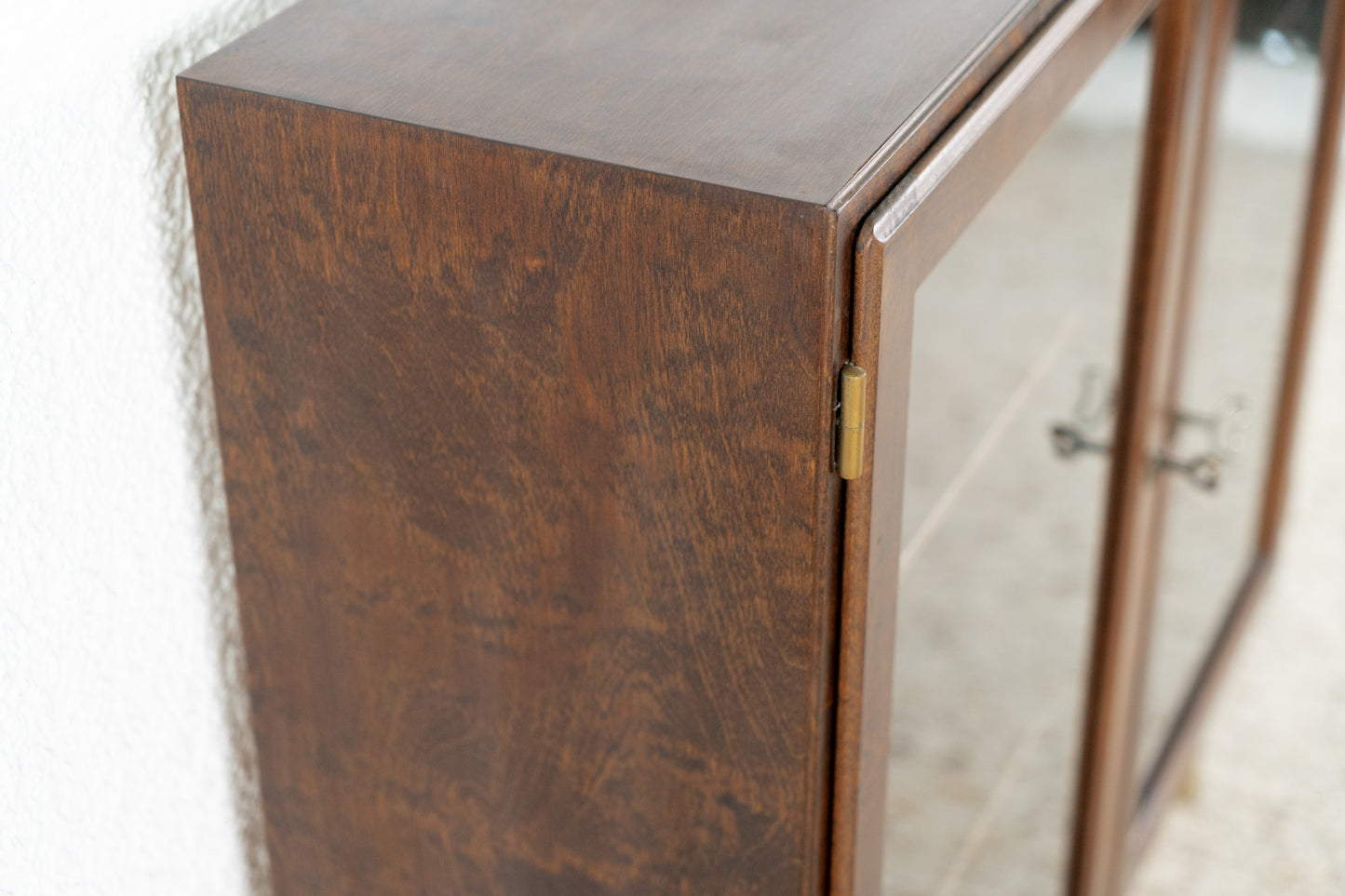 Vintage Vitrine Kommode Holz Mahagoni
